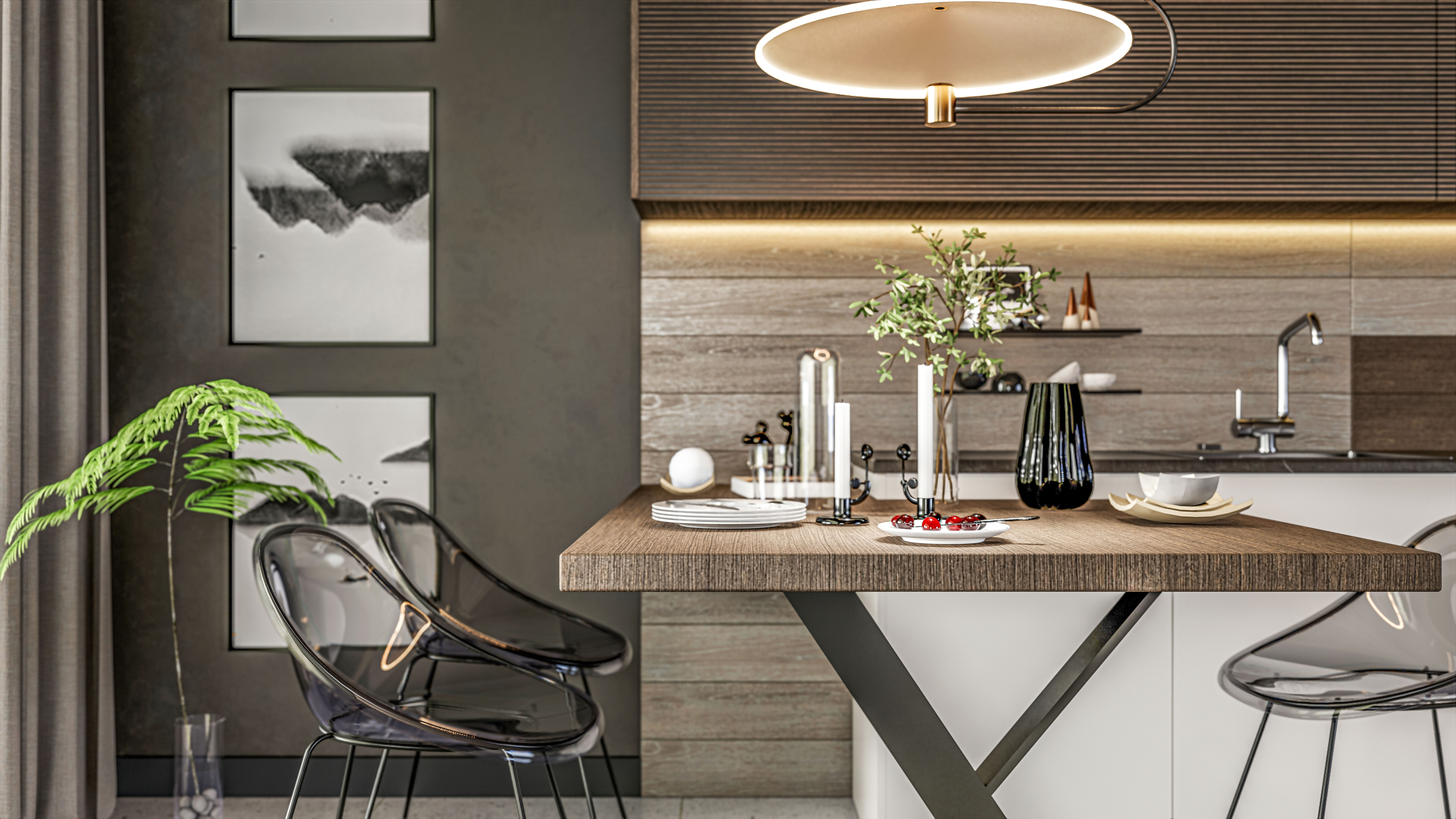 Kitchen fully parametric Resizable manufacturable 0017 3D model_11