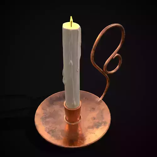 Medium Copper Chamberstick