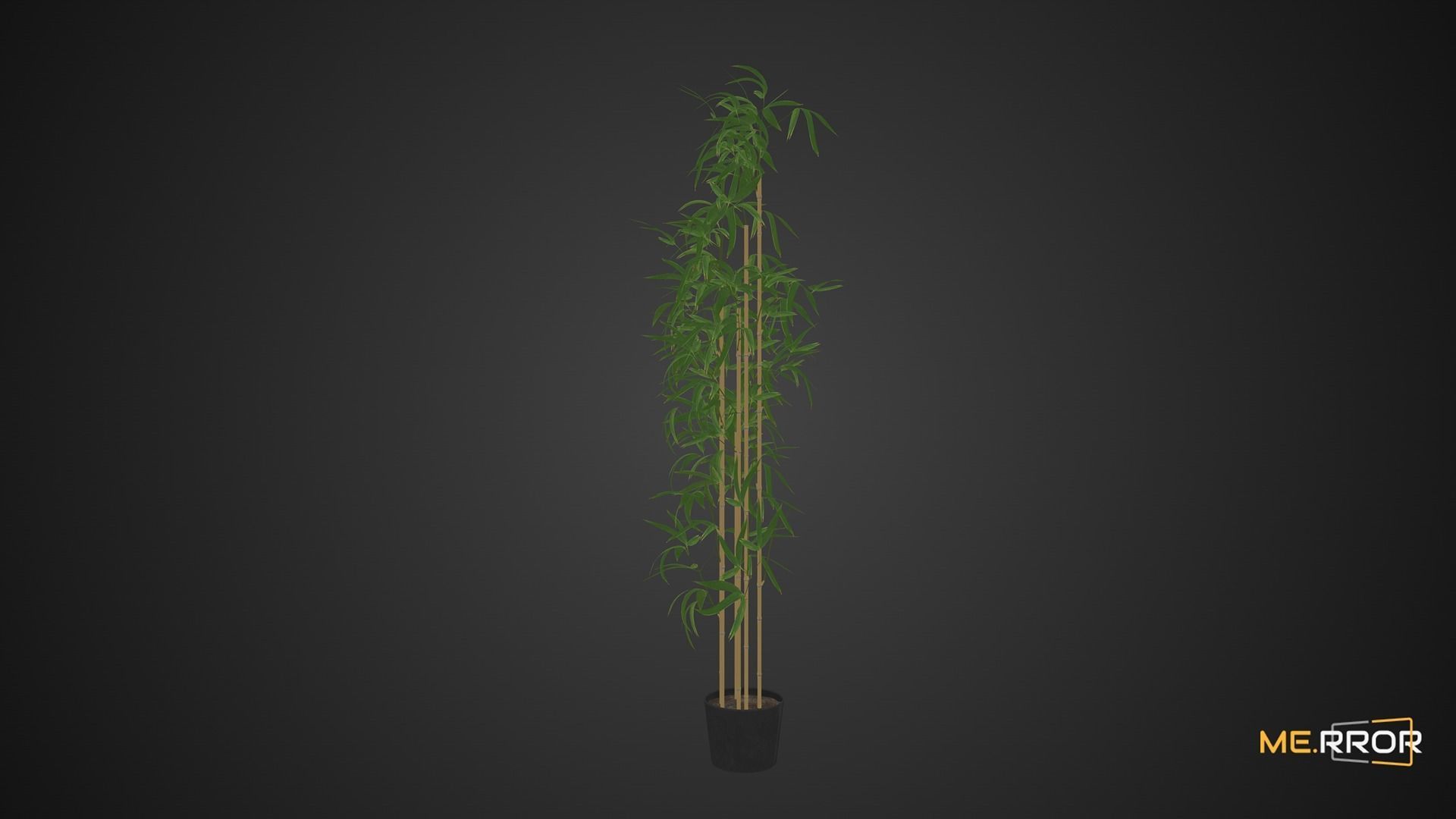 Game Ready Bamboo Low-poly 3D model_5
