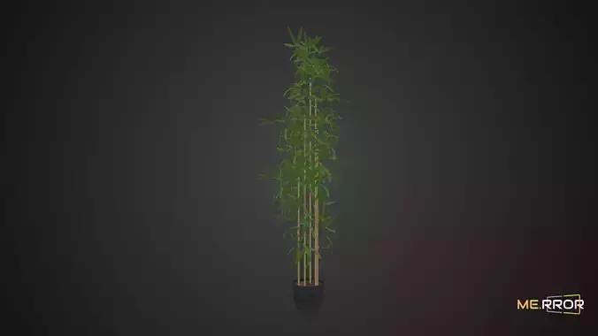 Game Ready Bamboo Low-poly 3D model