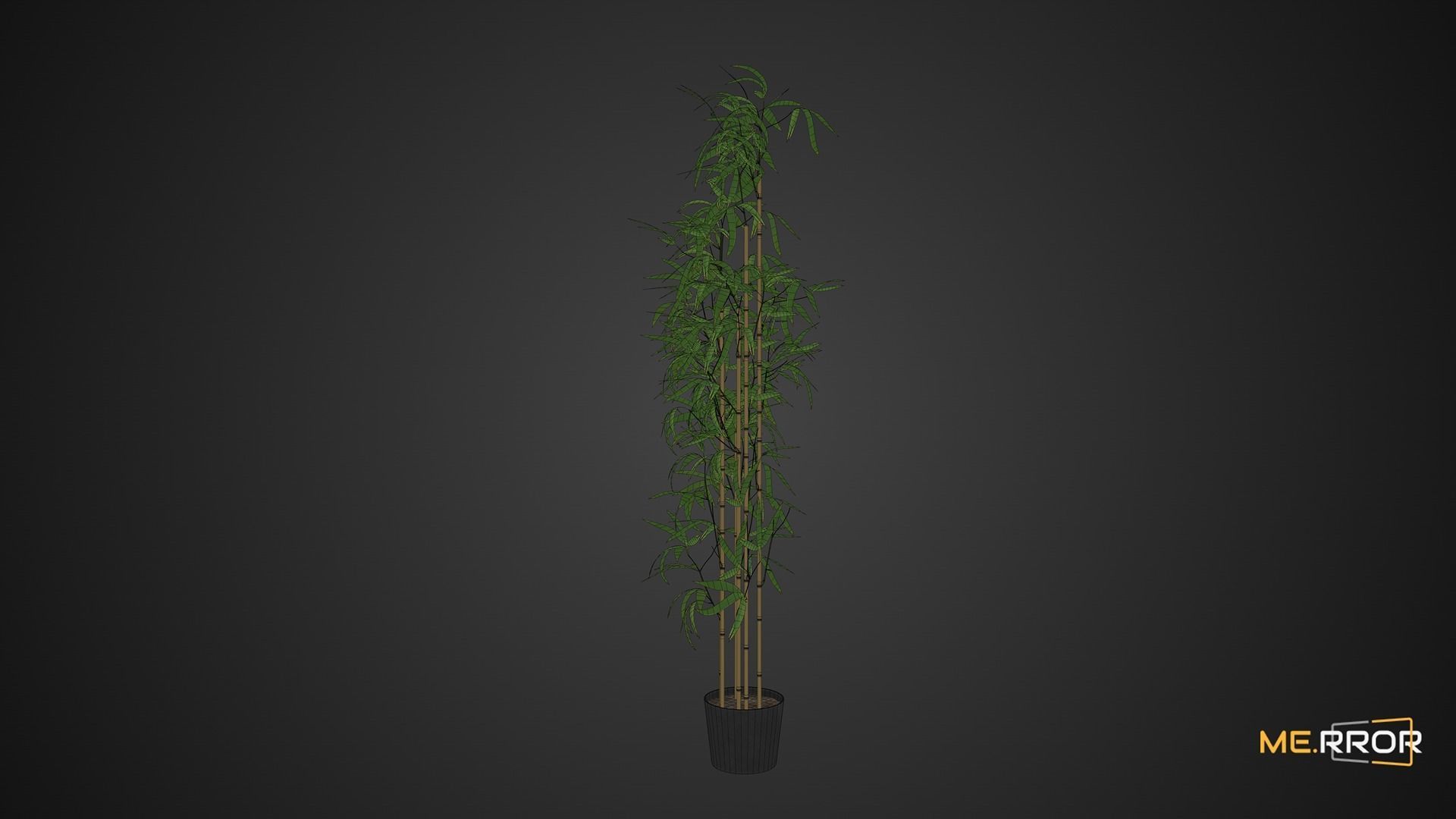 Game Ready Bamboo Low-poly 3D model_9
