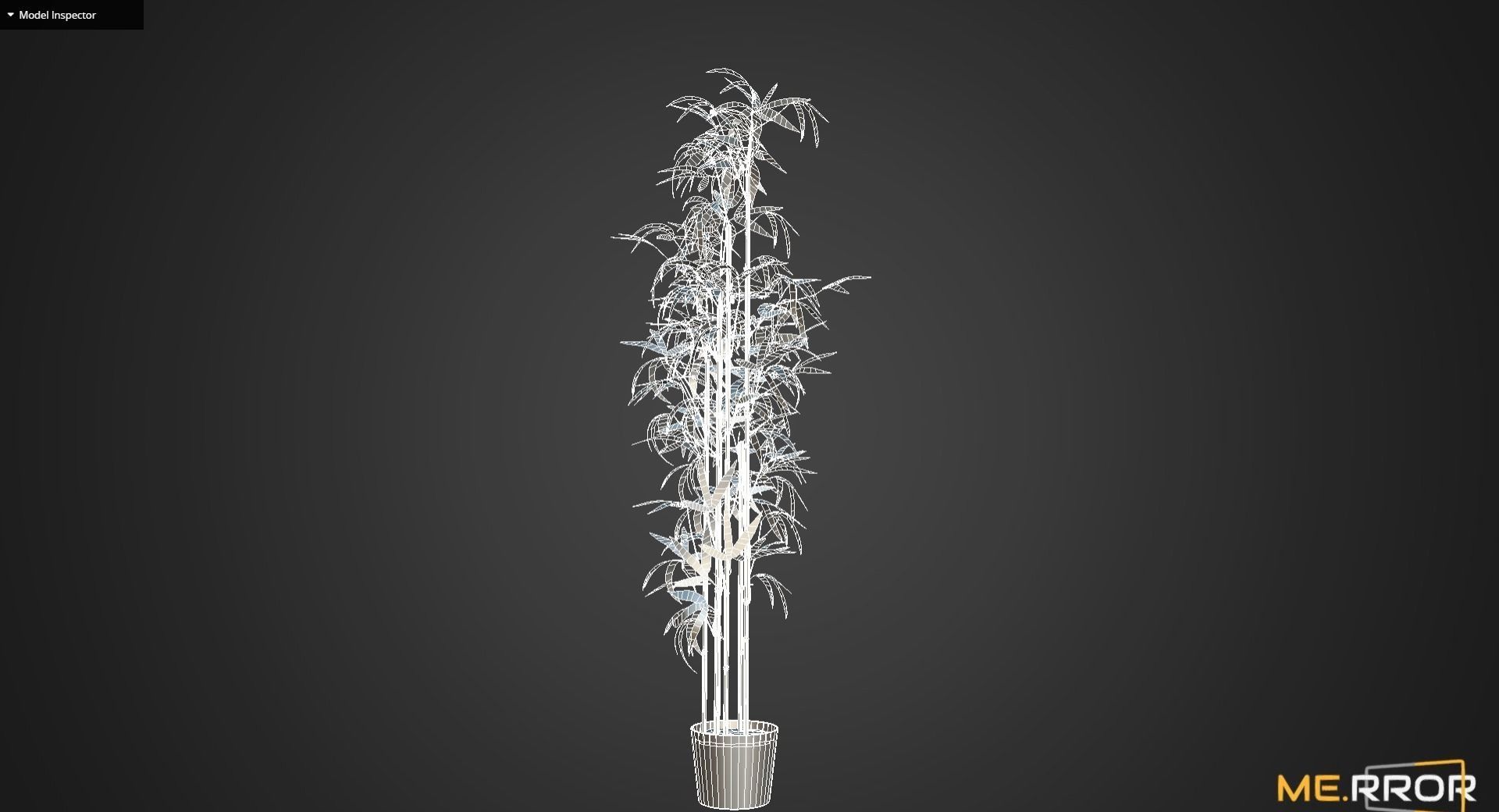 Game Ready Bamboo Low-poly 3D model_10