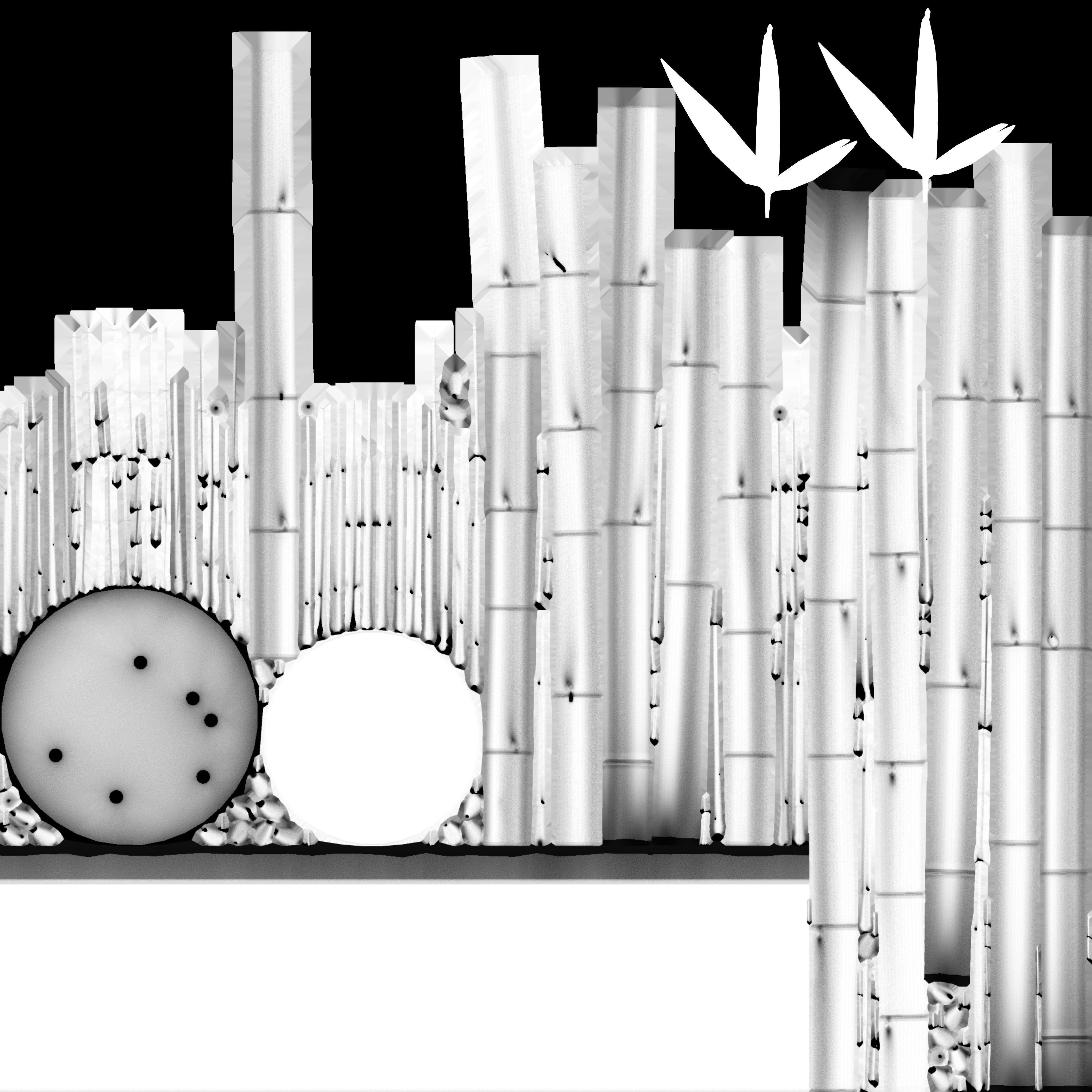 Game Ready Bamboo Low-poly 3D model_17