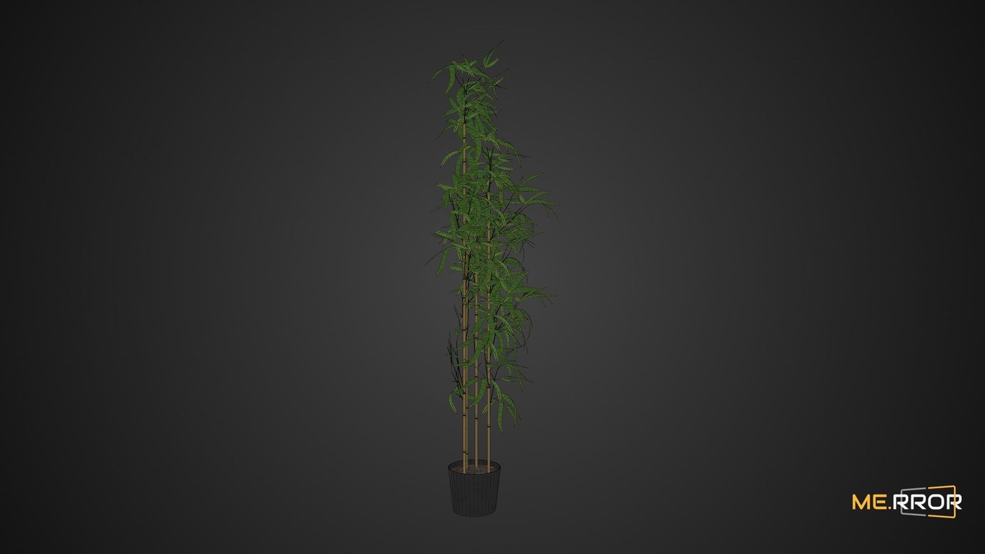 Game Ready Bamboo Low-poly 3D model_1