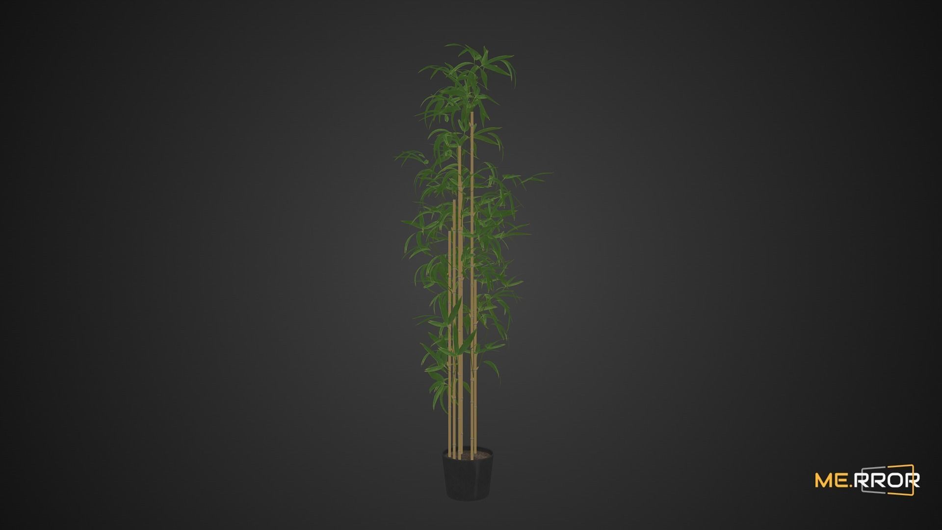 Game Ready Bamboo Low-poly 3D model_7