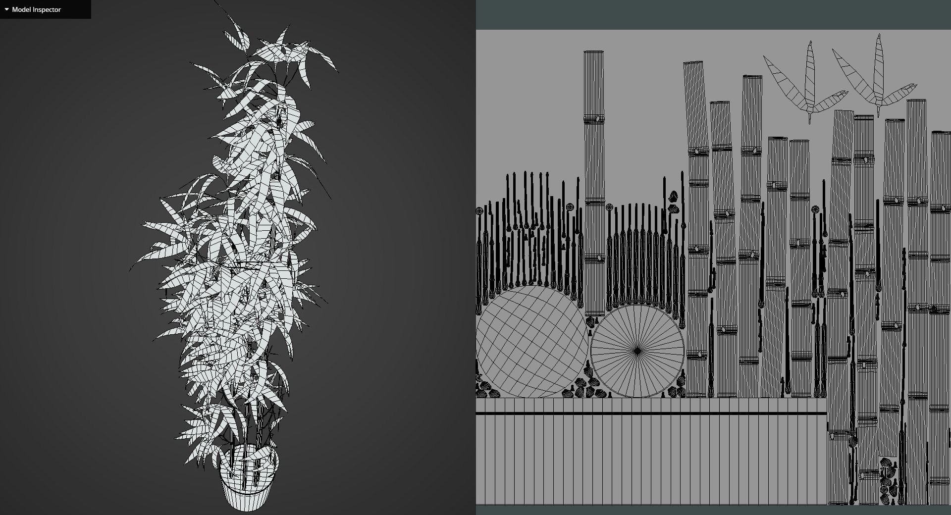 Game Ready Bamboo Low-poly 3D model_13