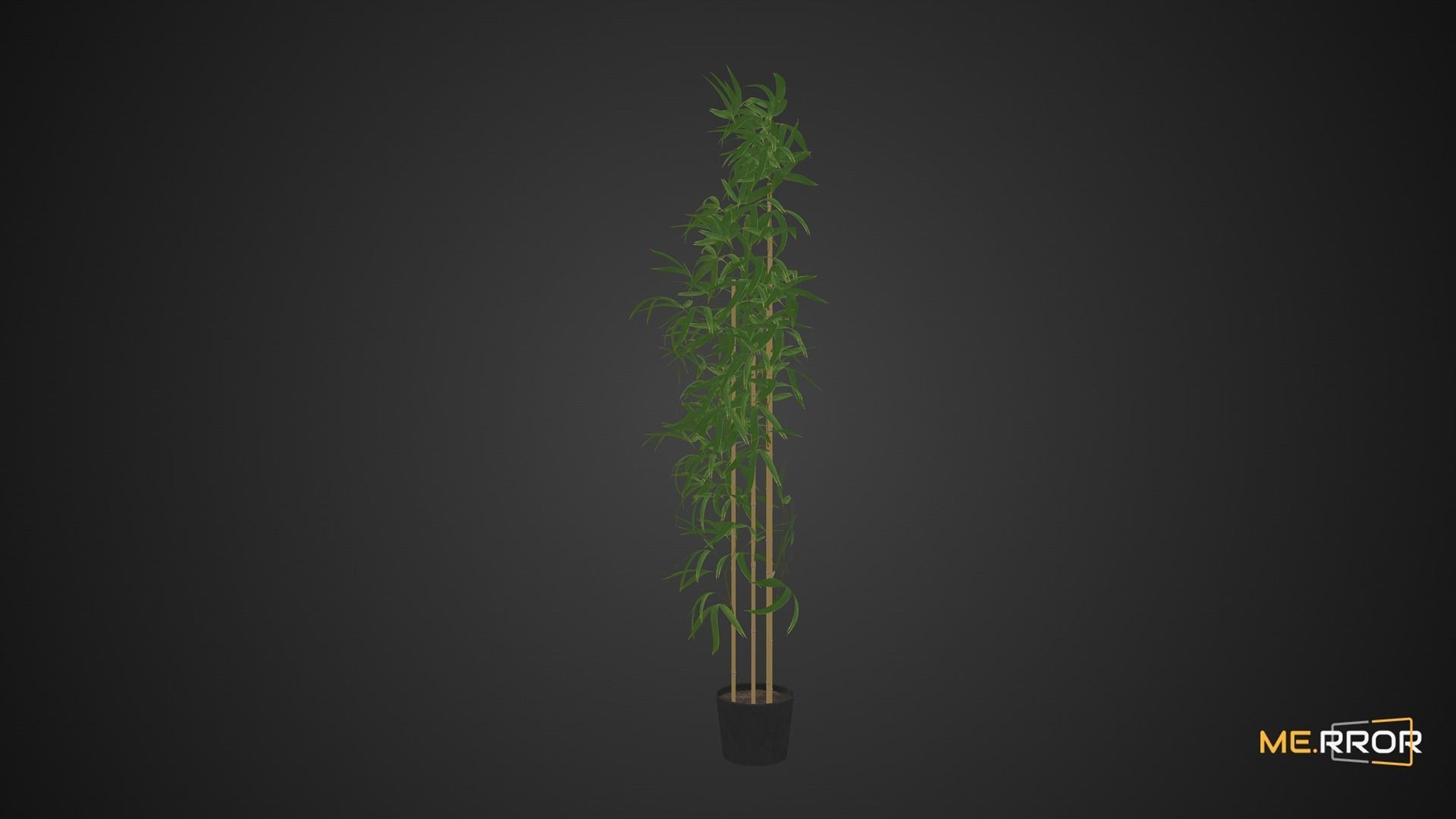 Game Ready Bamboo Low-poly 3D model_4