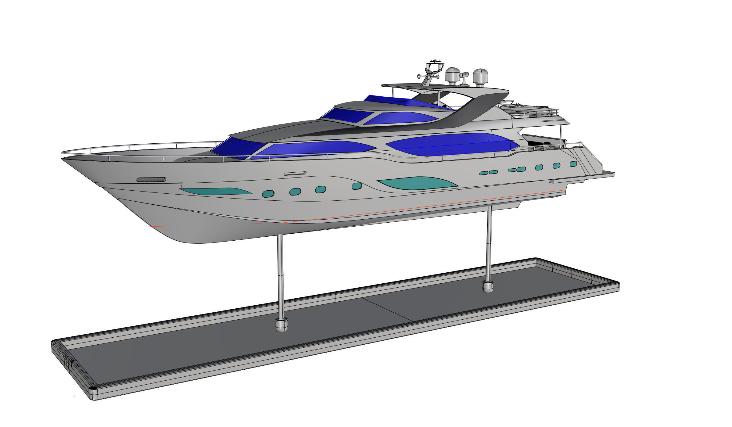 Yacht 32meter 3D model_8