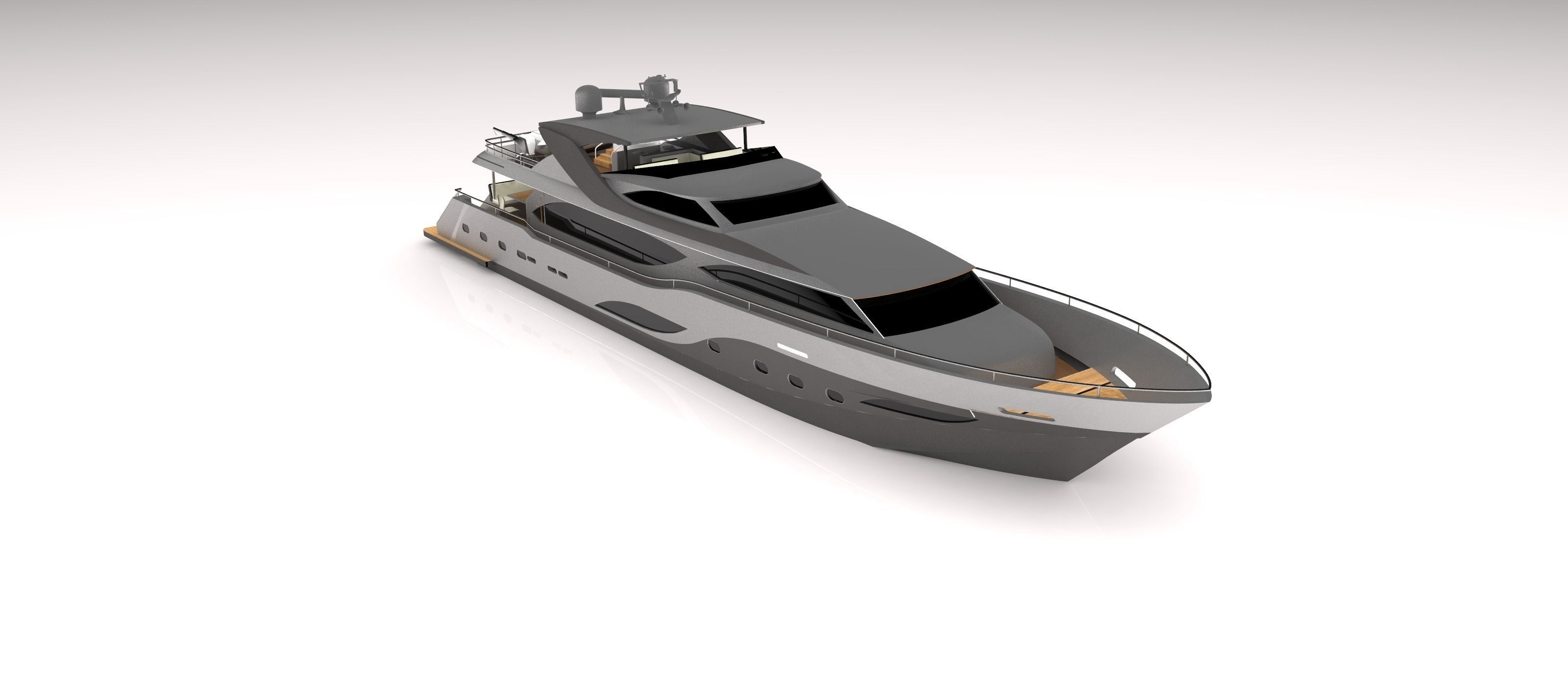 Yacht 32meter 3D model_1