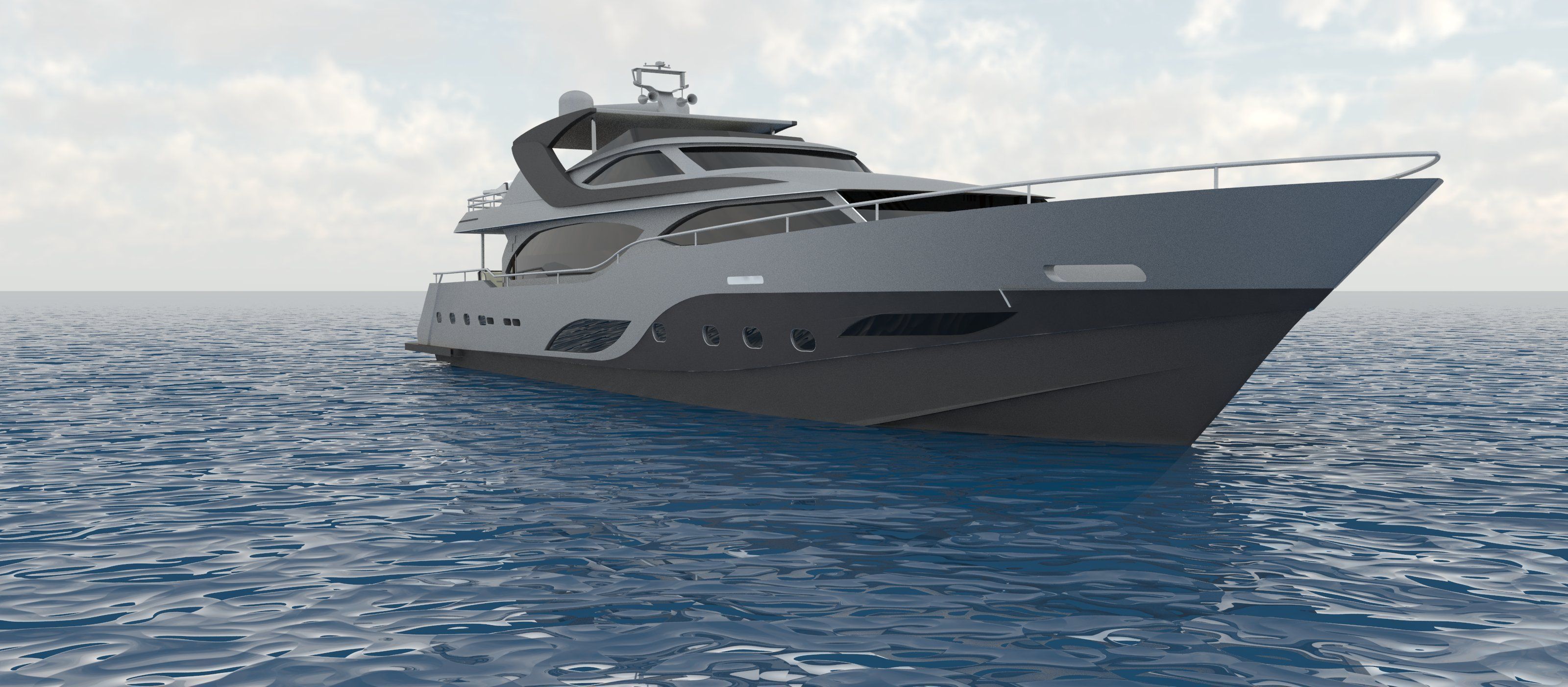 Yacht 32meter 3D model_3