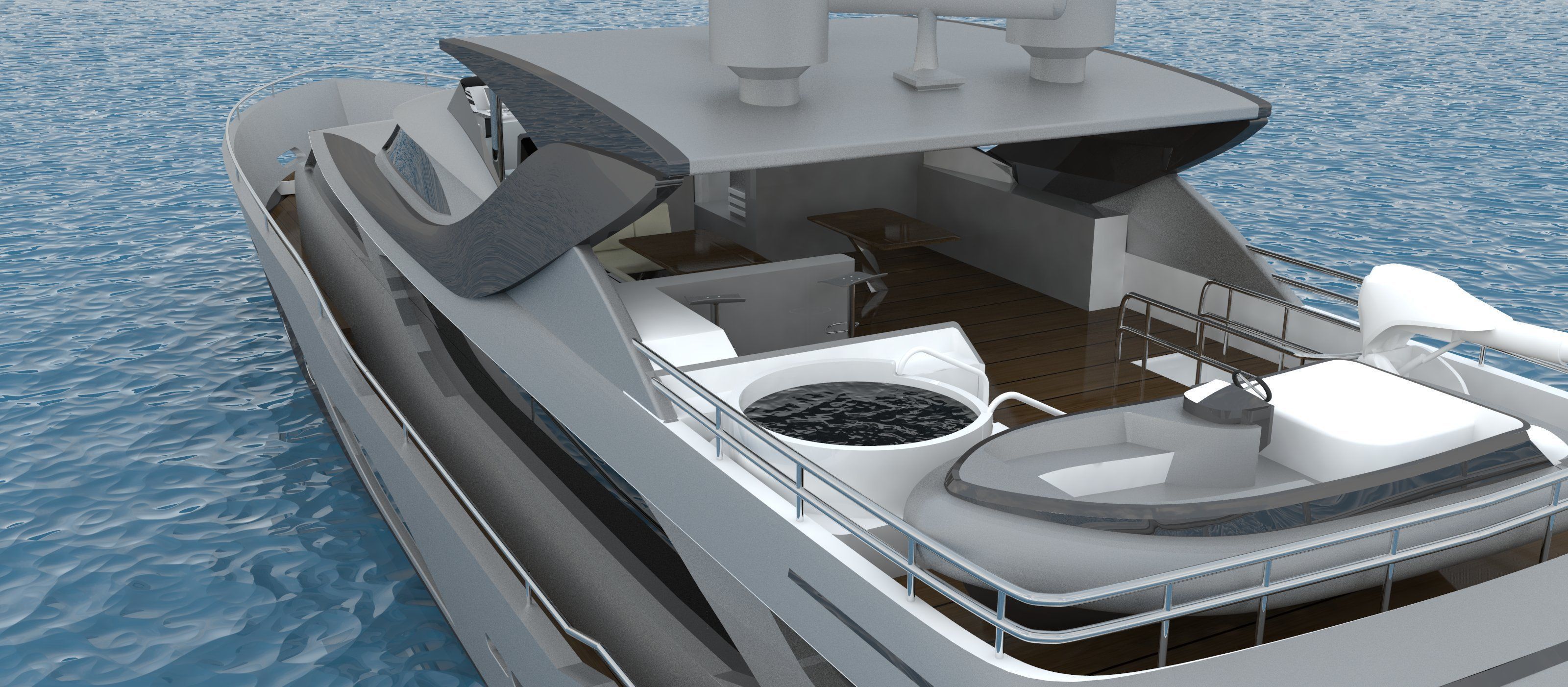 Yacht 32meter 3D model_2