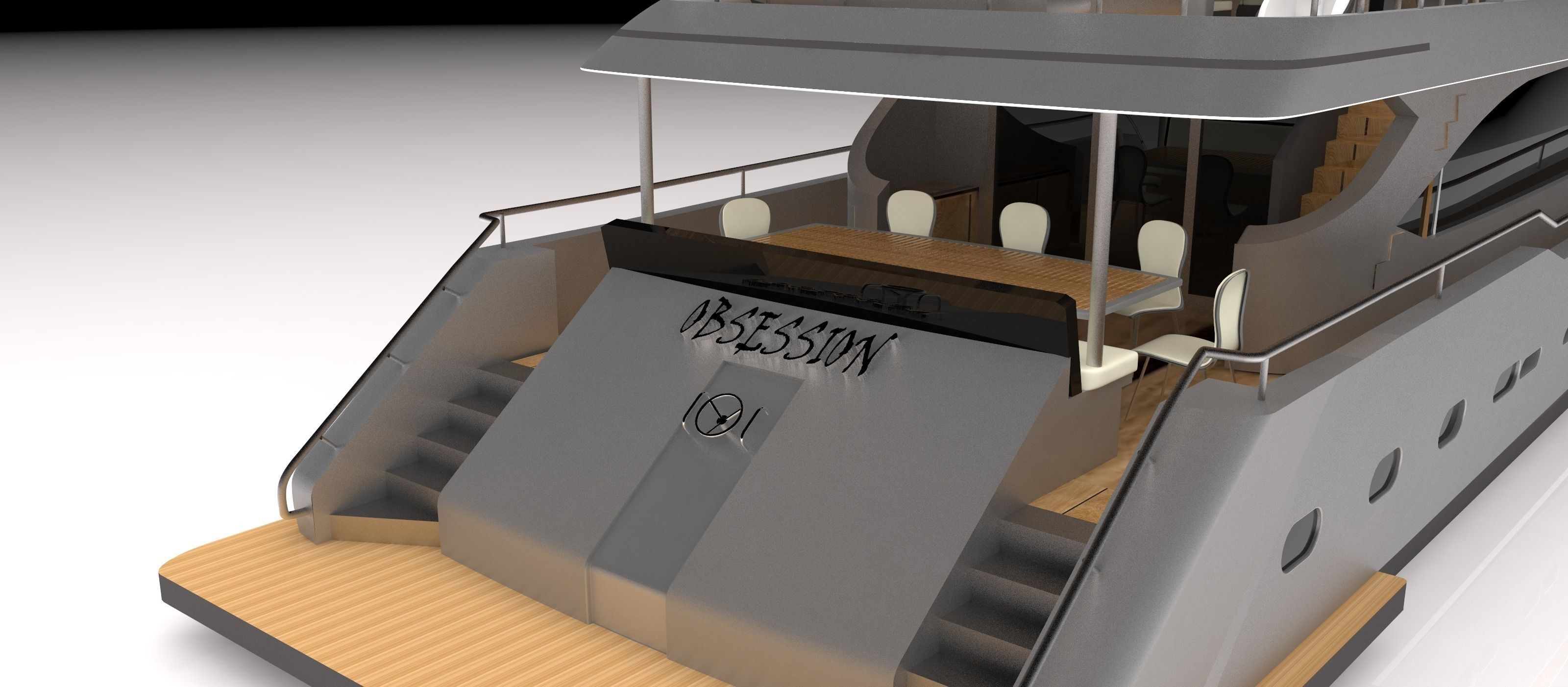 Yacht 32meter 3D model_7