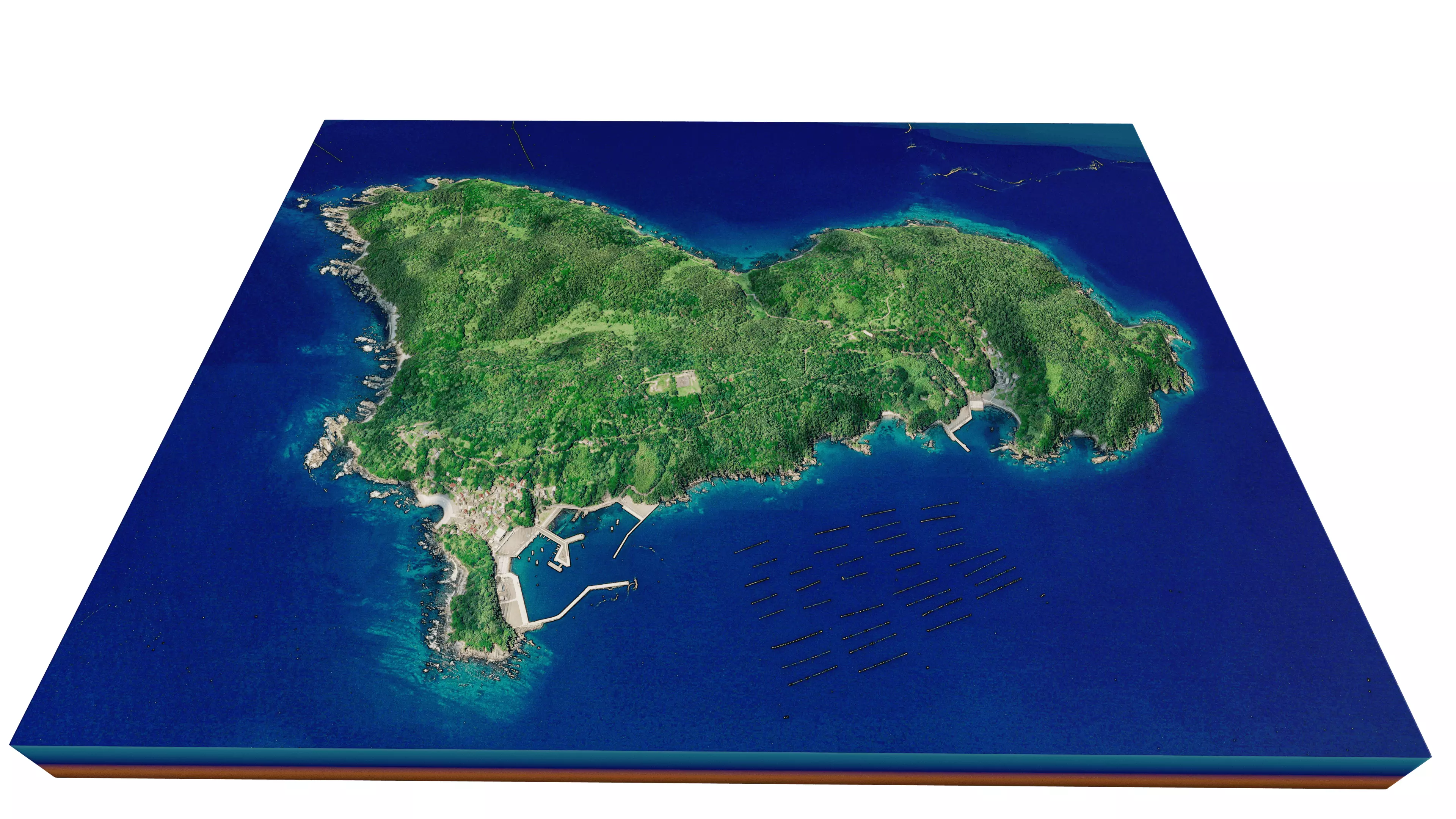 Tashirojima Island 3d Model Terrain 3D model_0
