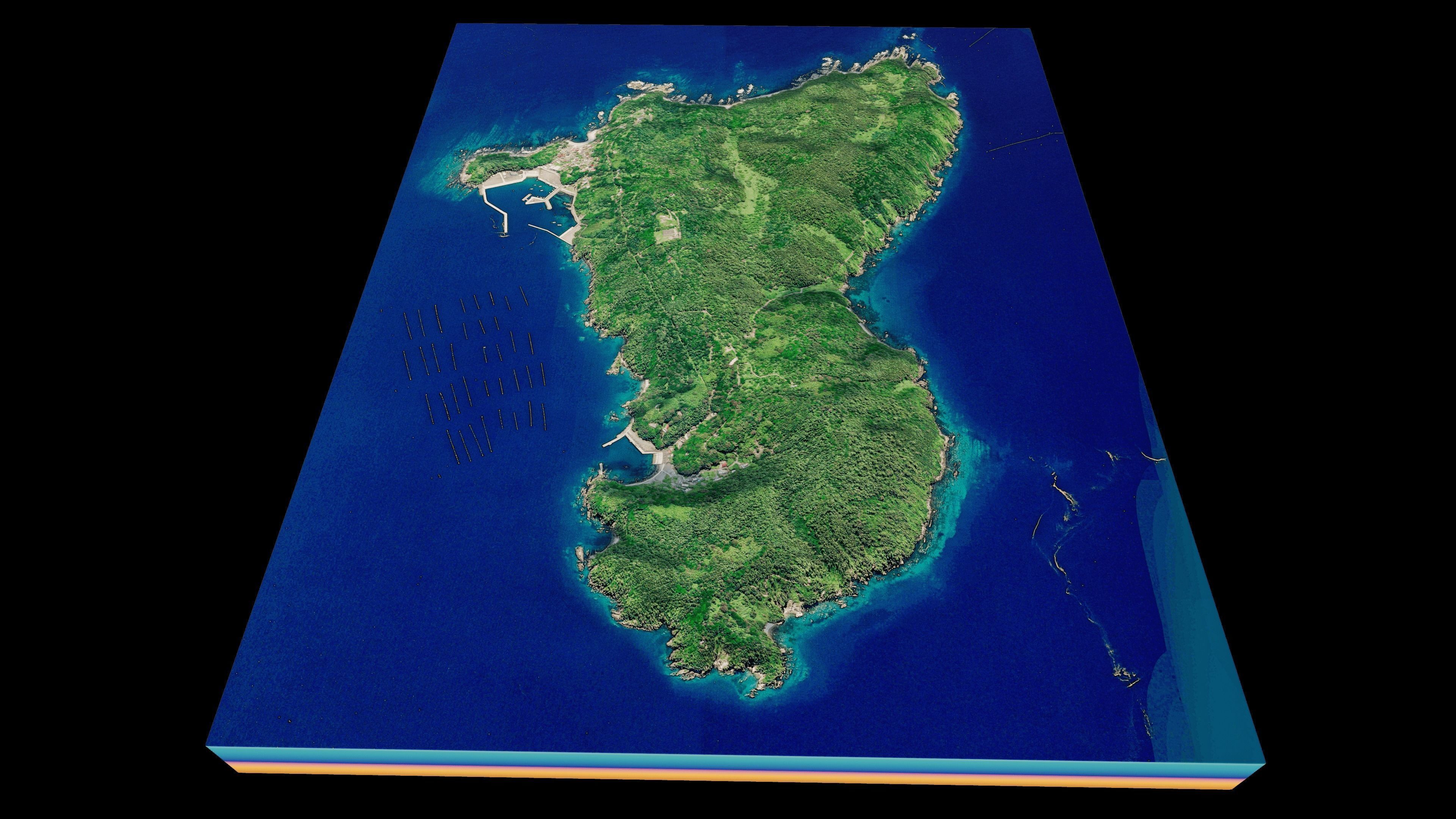 Tashirojima Island 3d Model Terrain 3D model_5