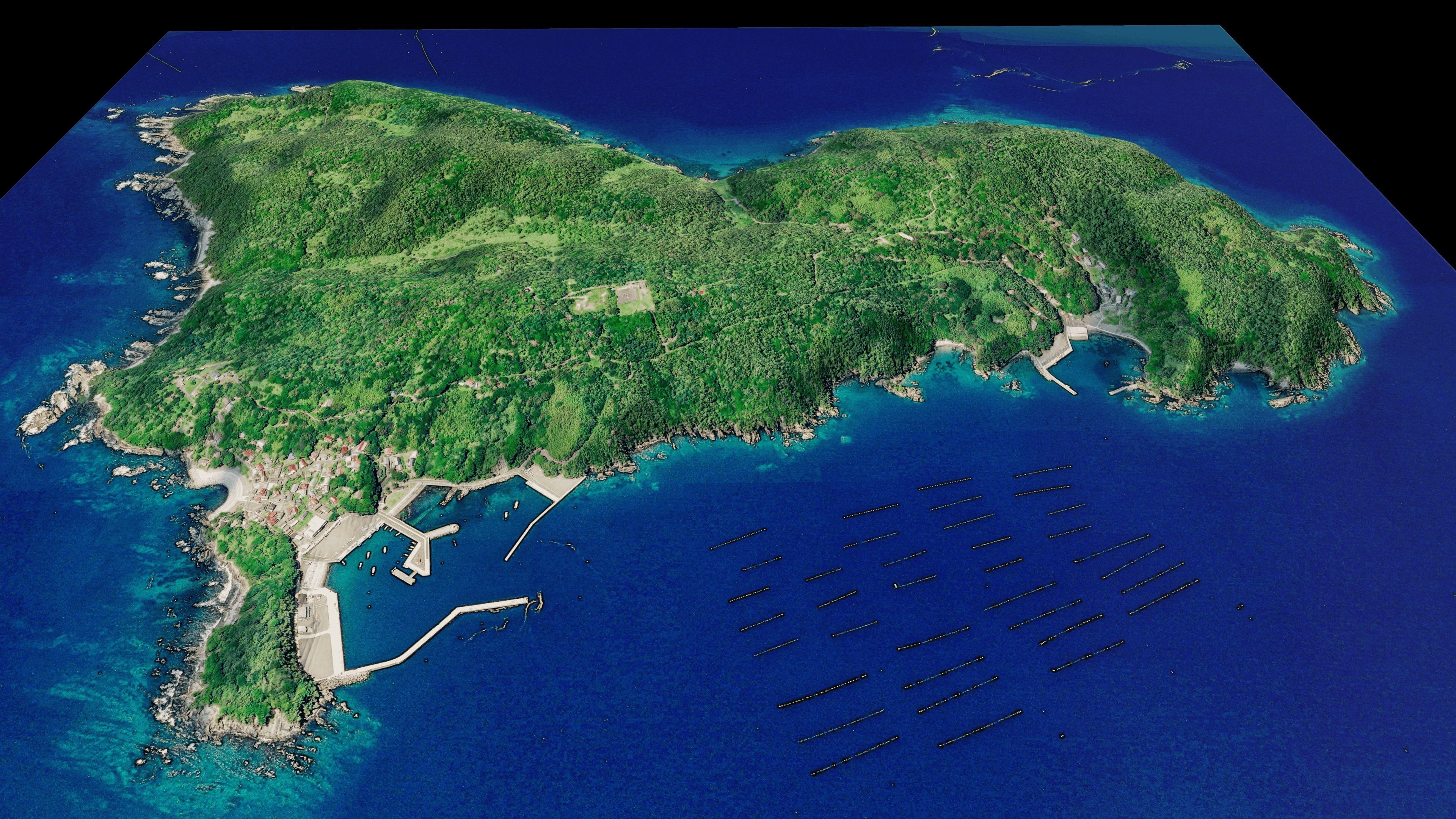 Tashirojima Island 3d Model Terrain 3D model_1