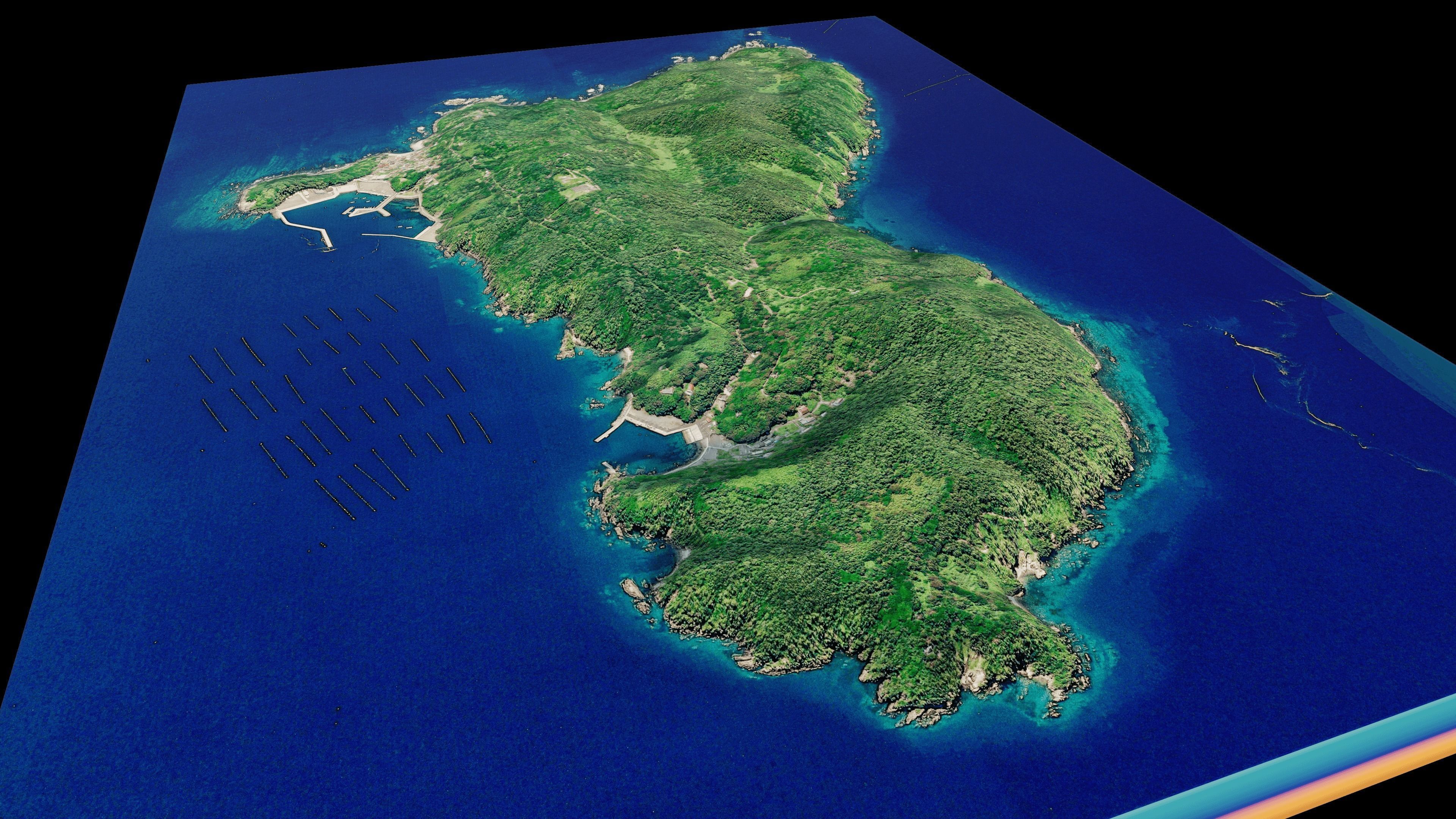 Tashirojima Island 3d Model Terrain 3D model_4