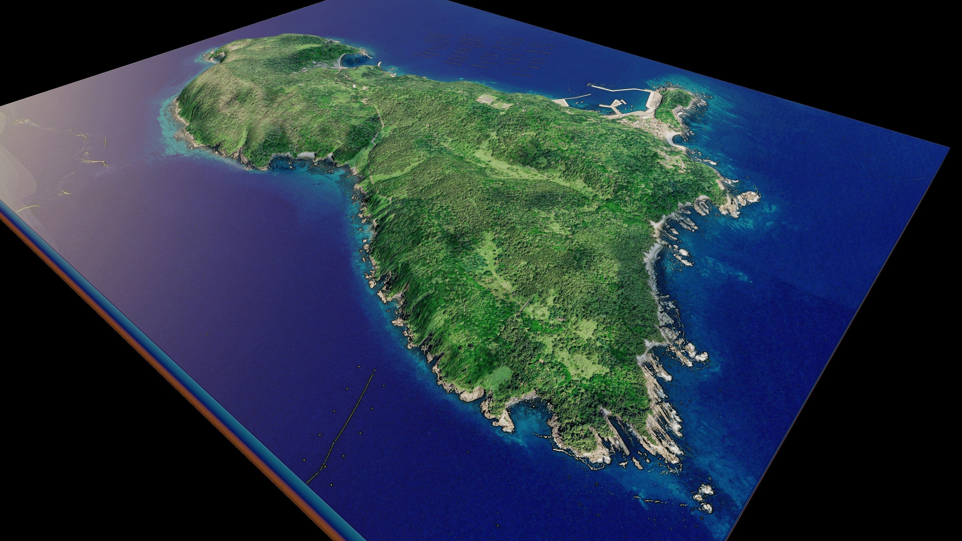 Tashirojima Island 3d Model Terrain 3D model_9