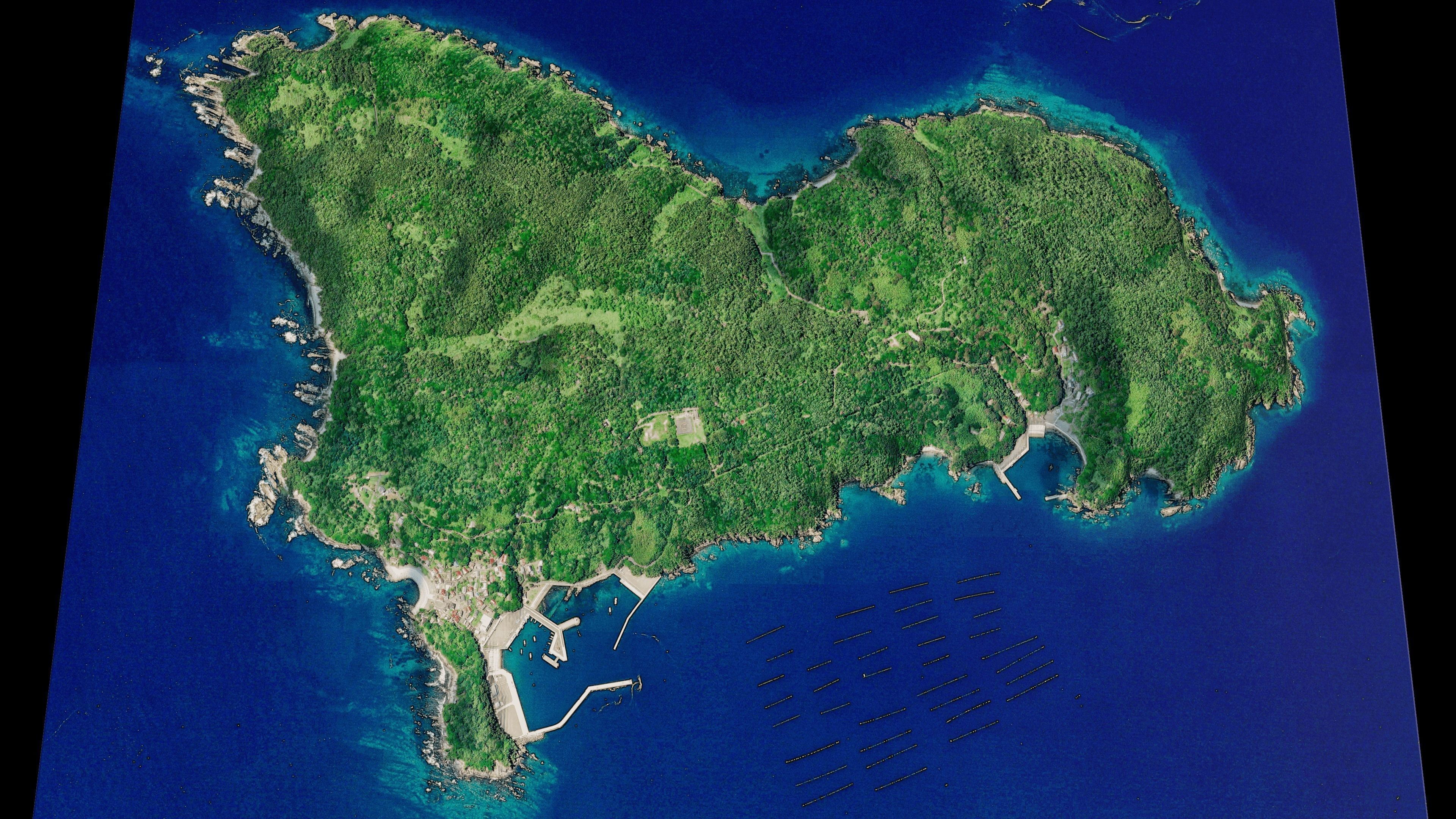 Tashirojima Island 3d Model Terrain 3D model_2