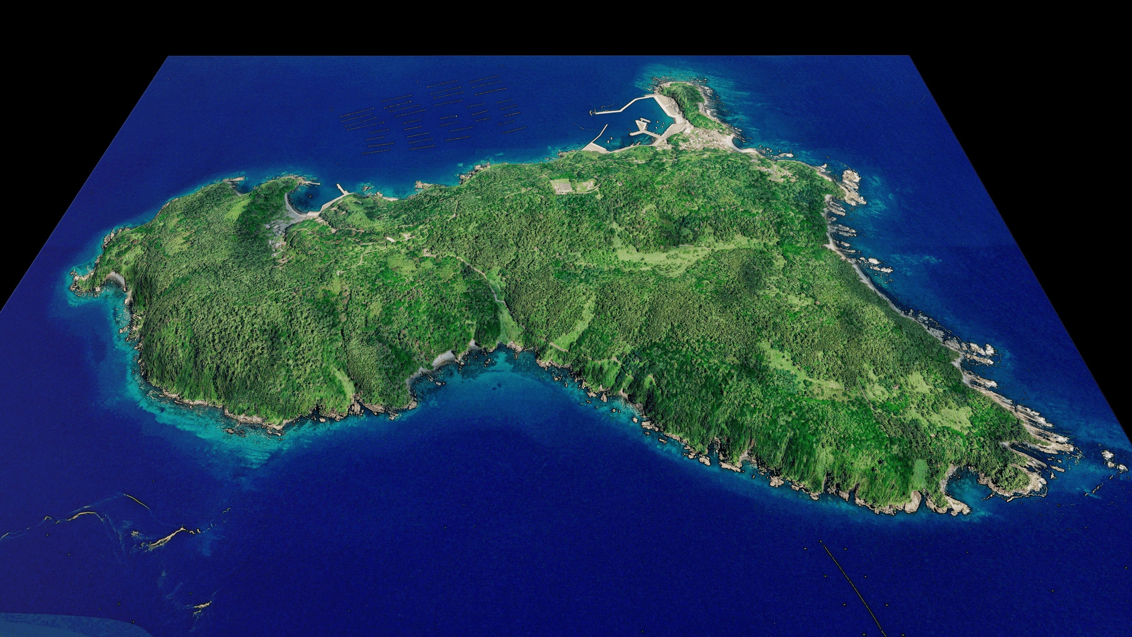 Tashirojima Island 3d Model Terrain 3D model_8