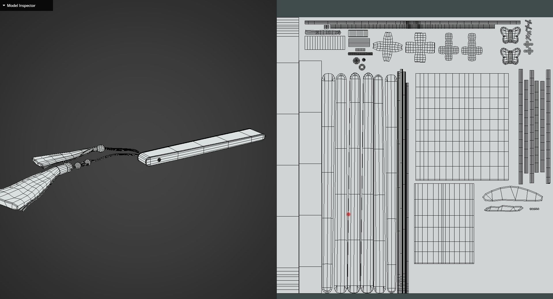 Game Ready Traditonal Jade Fan Low-poly 3D model_11