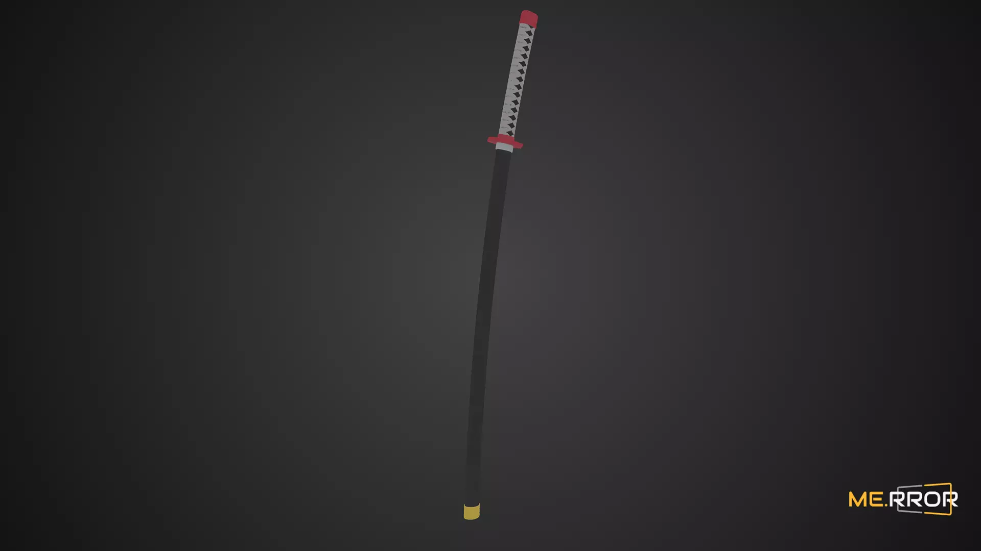 Game Ready Sword Katana Low-poly 3D model_0