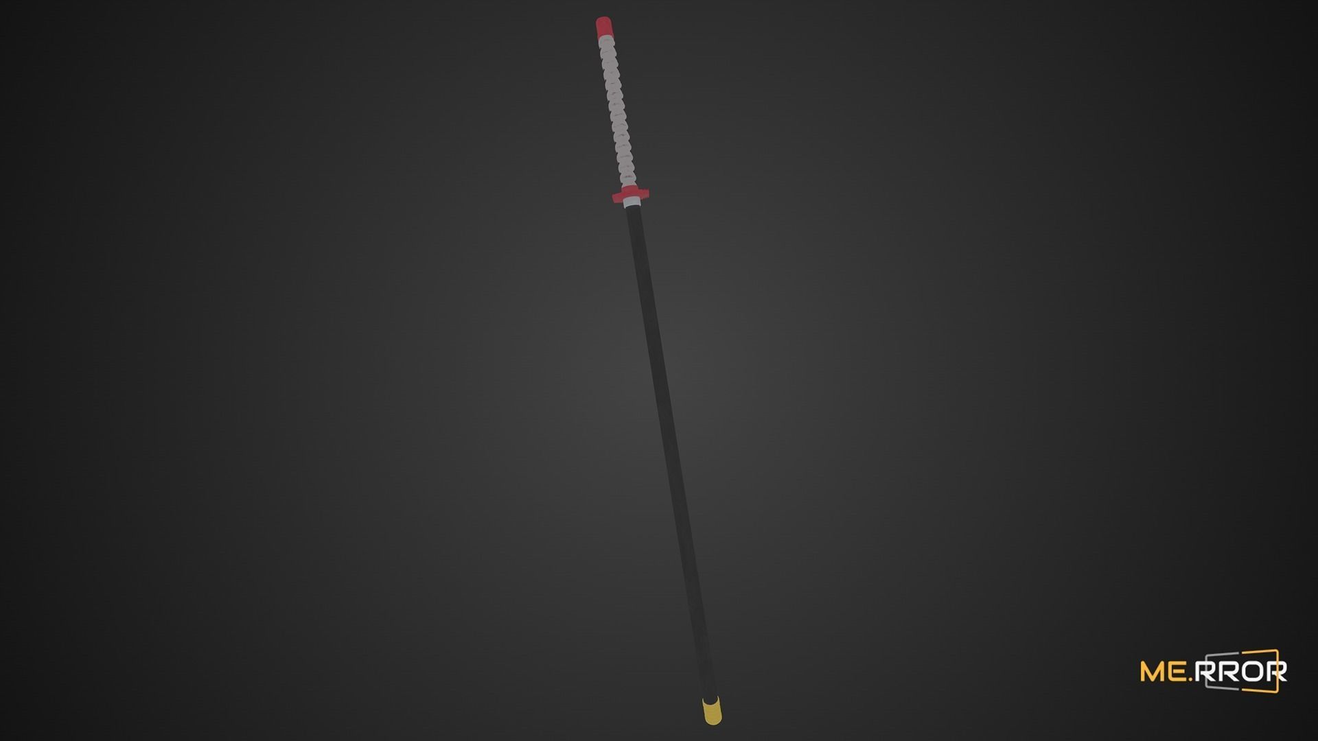 Game Ready Sword Katana Low-poly 3D model_3