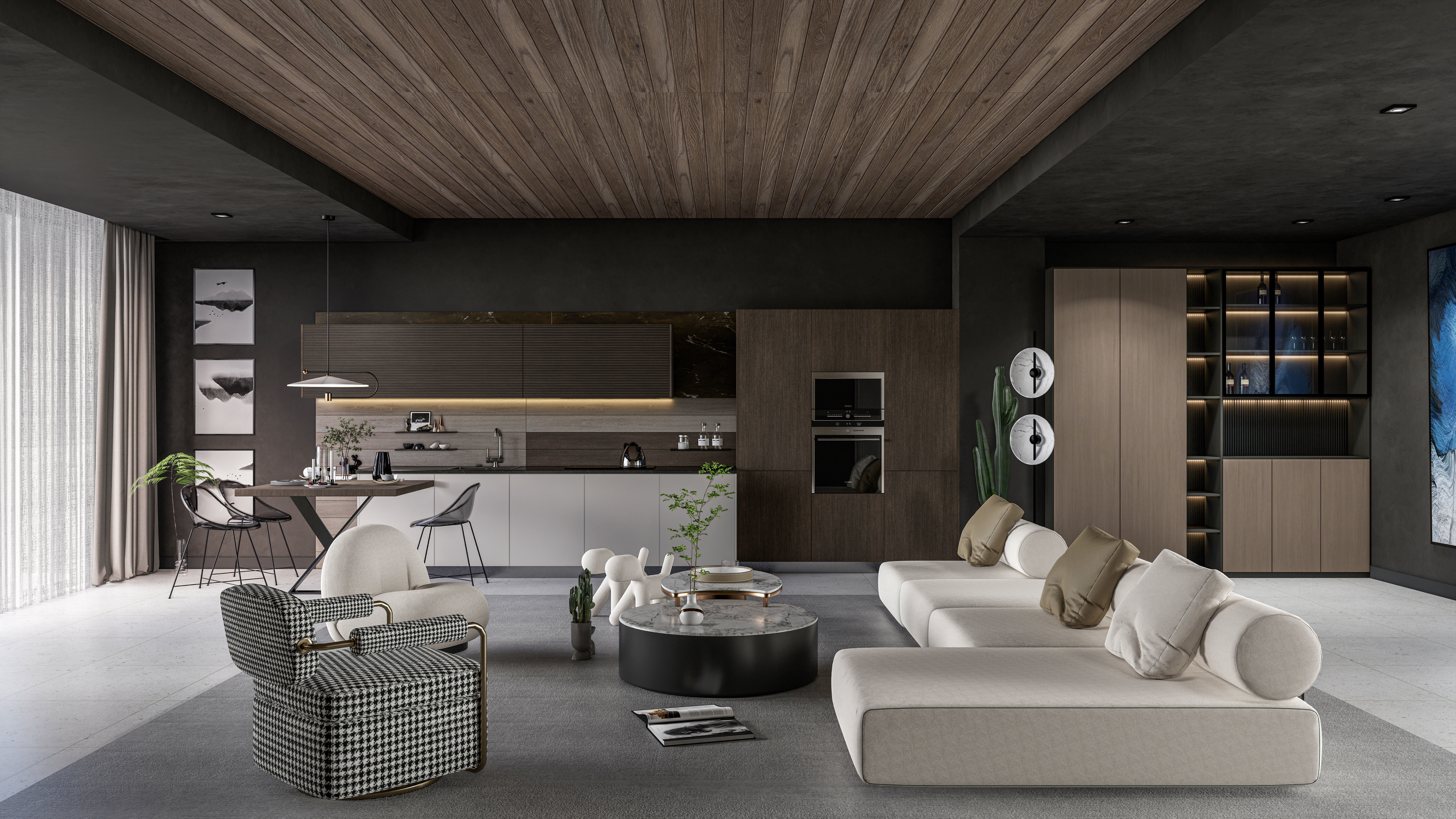 Wine cabinet Rack Cellar 3D model_6