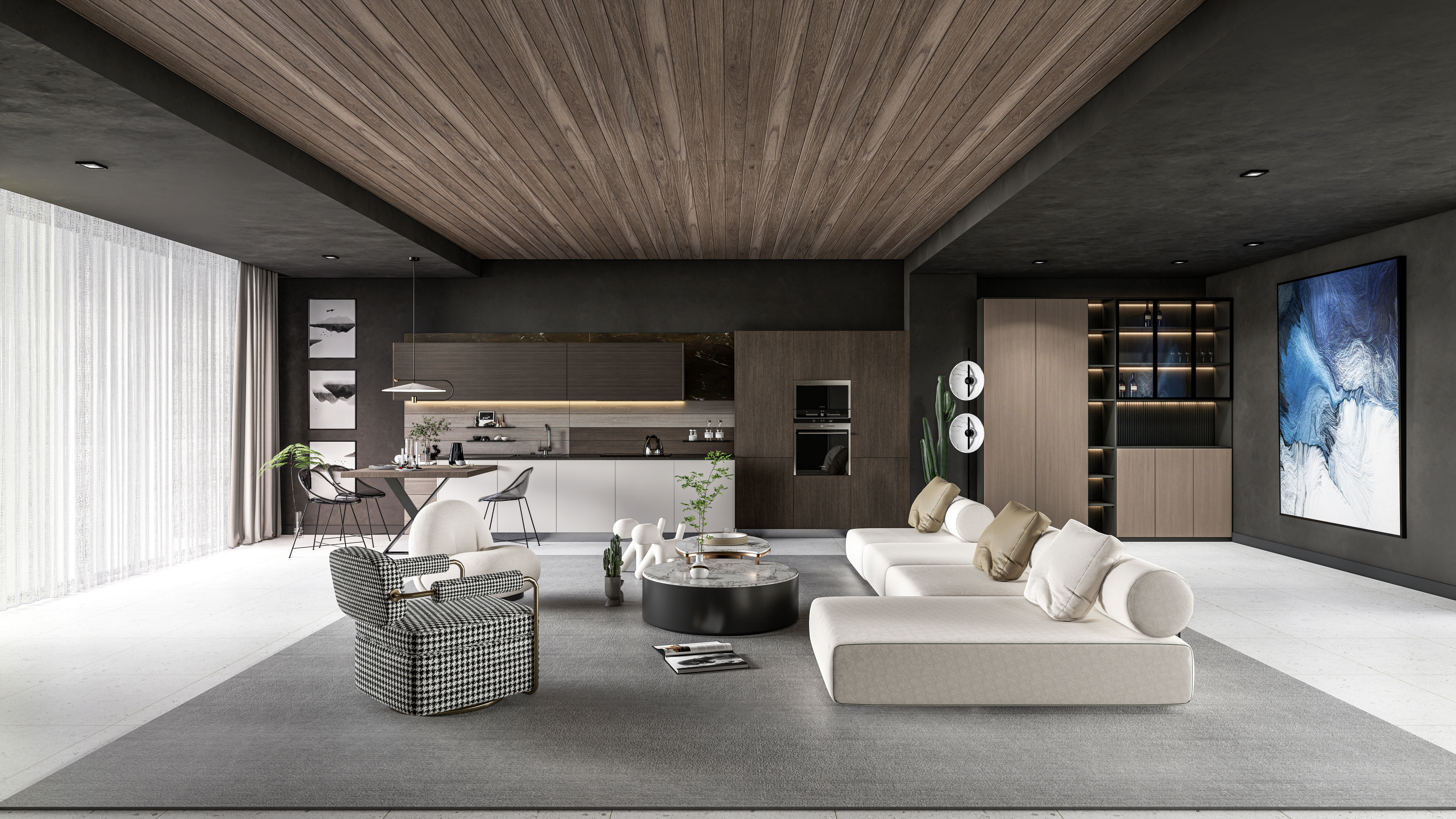 Wine cabinet Rack Cellar 3D model_8