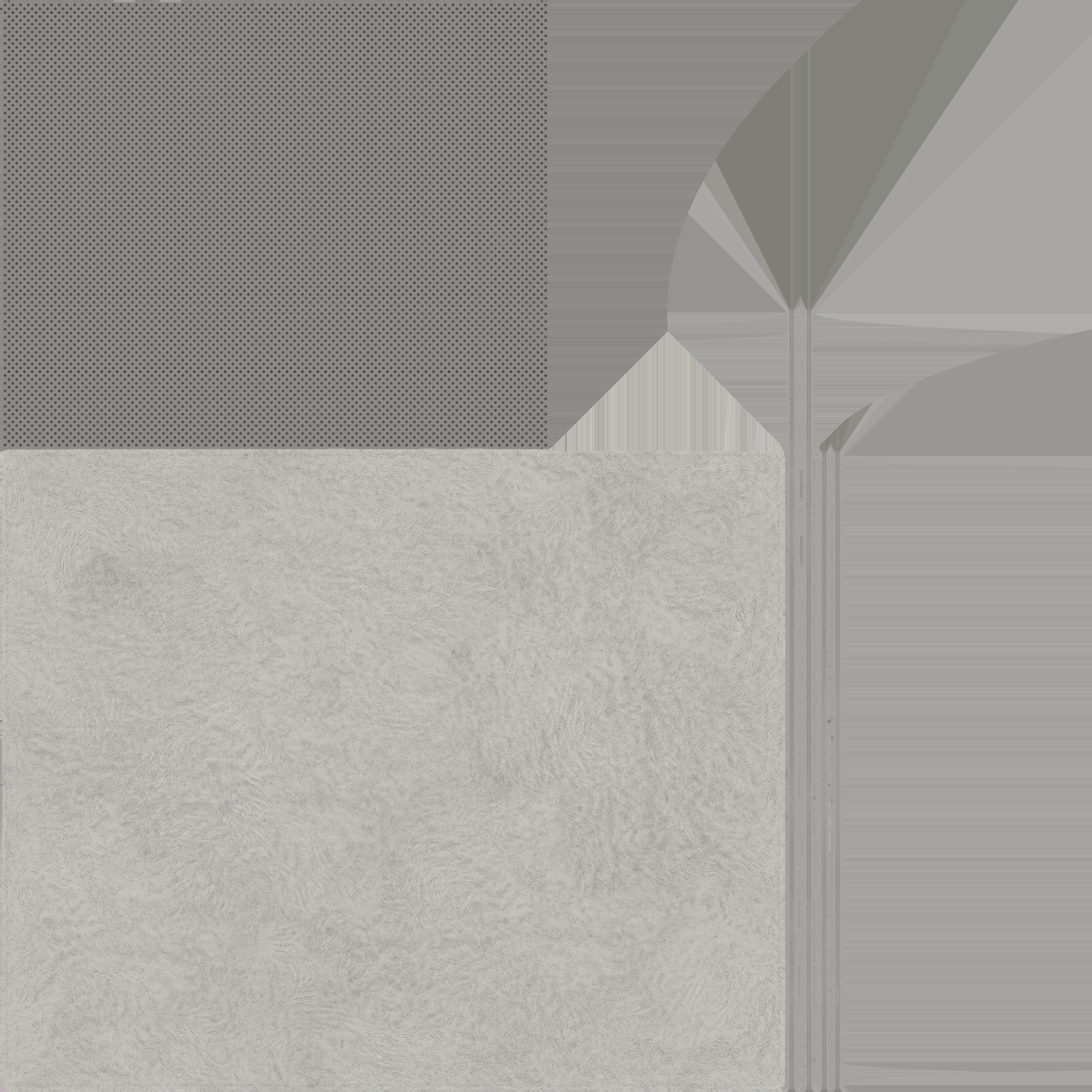 Game Ready White Fur Rug Low-poly 3D model_13