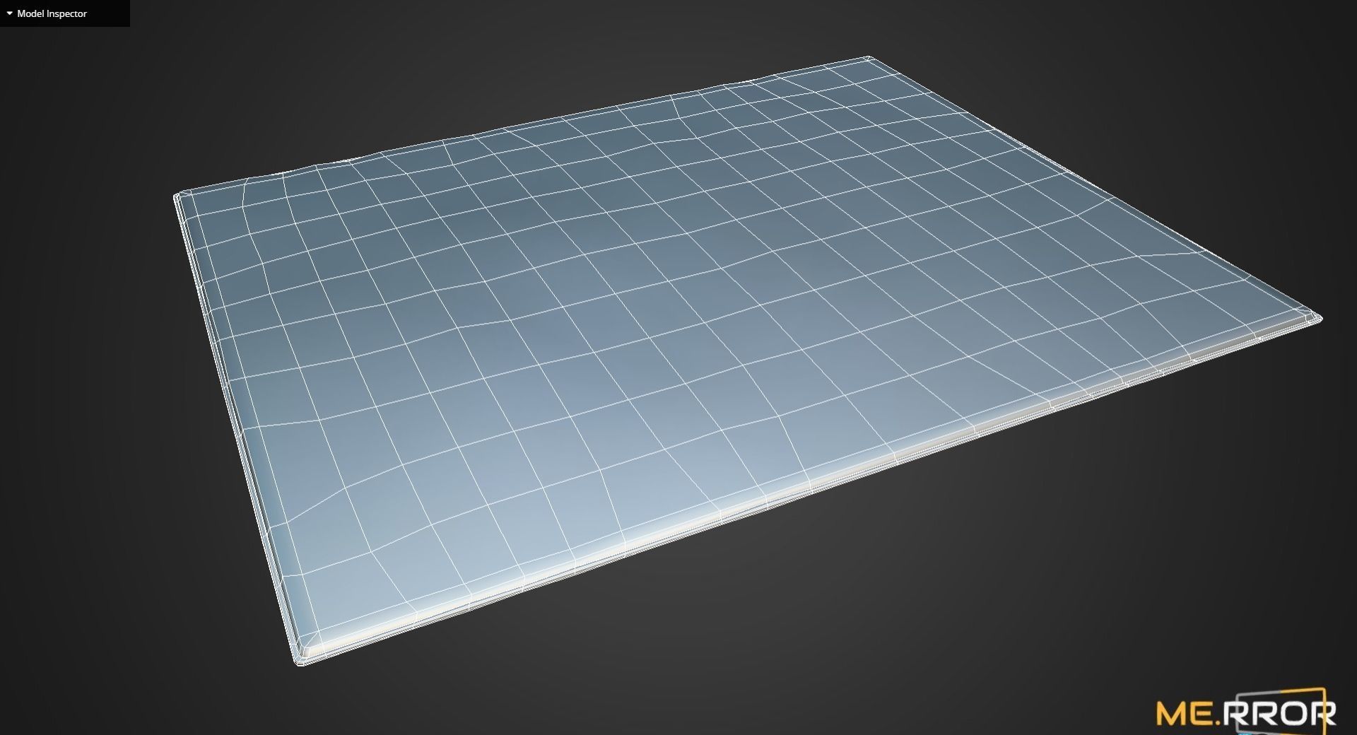 Game Ready White Fur Rug Low-poly 3D model_9