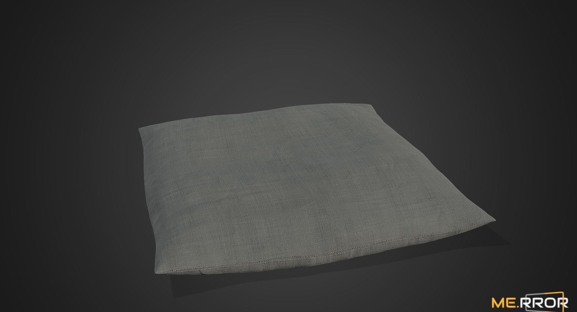 Game Ready Gray Cushion Low-poly 3D model_11