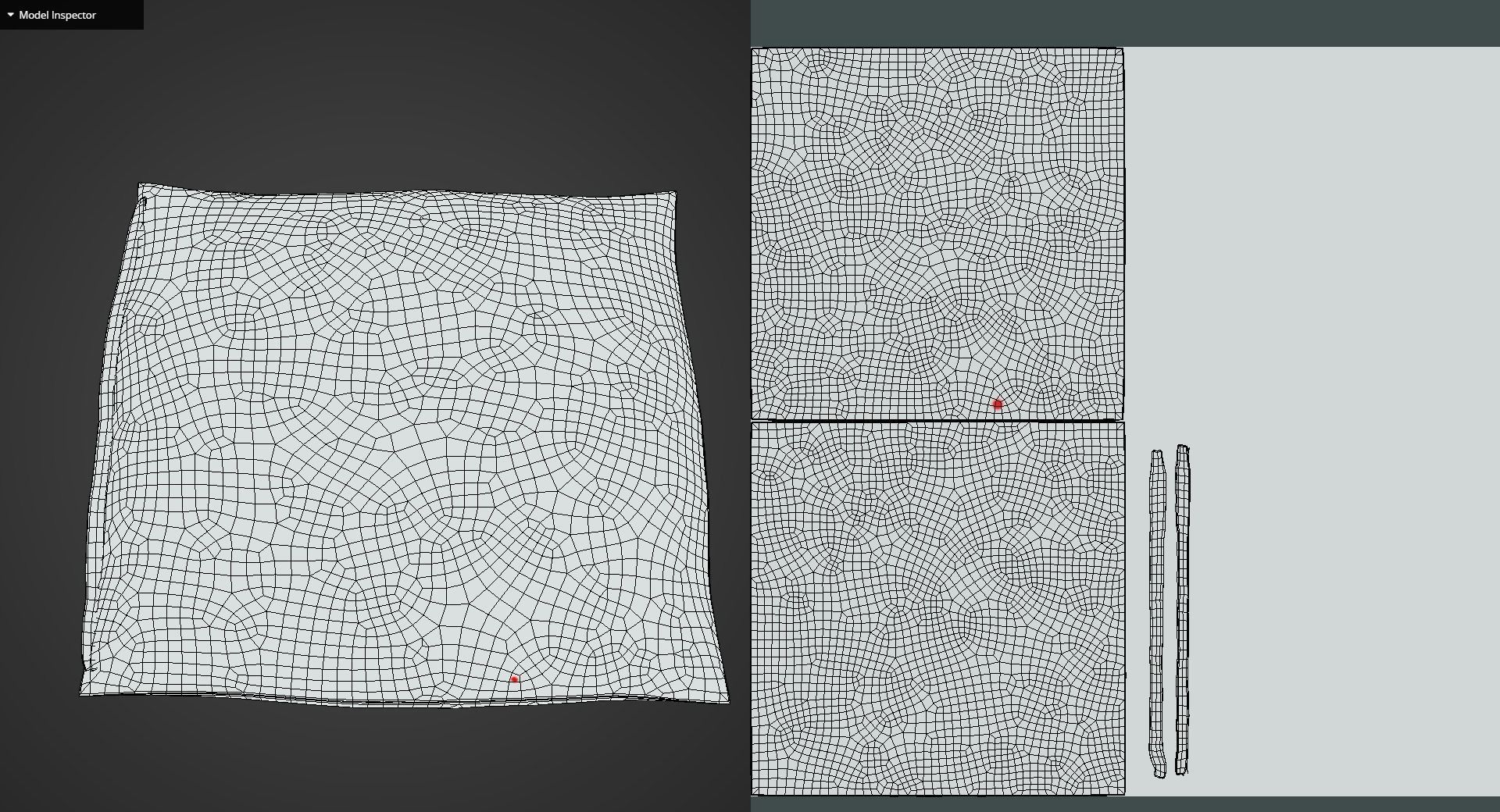 Game Ready Gray Cushion Low-poly 3D model_10