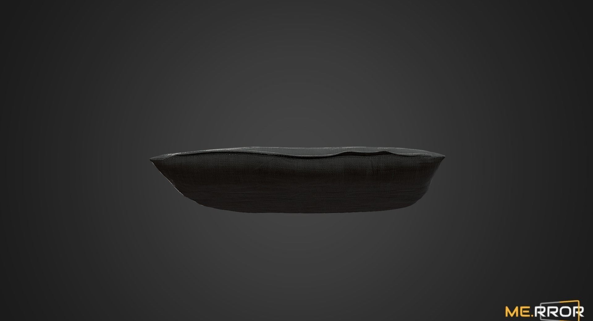 Game Ready Gray Cushion Low-poly 3D model_3