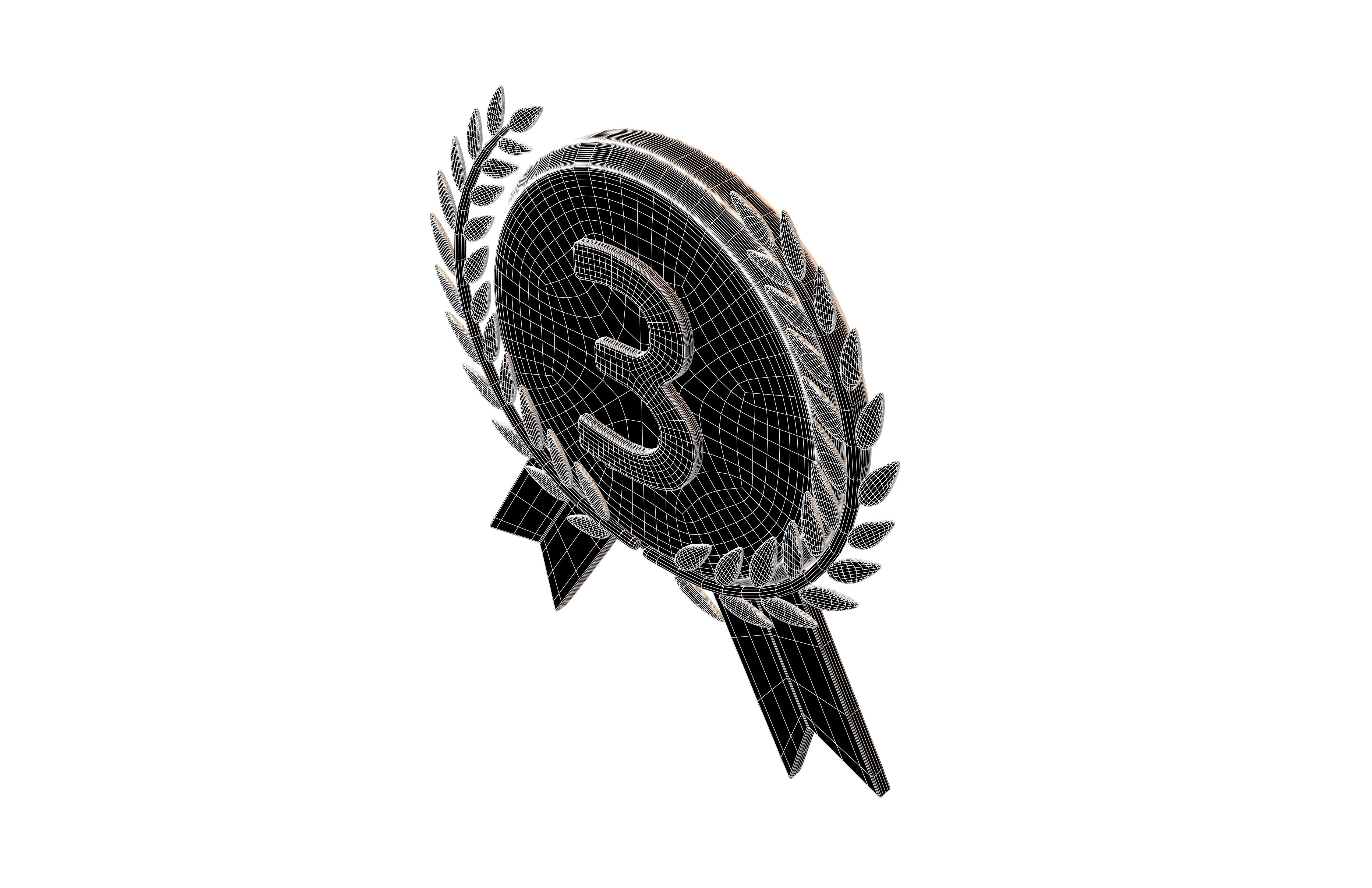 Ranking Metal V3 002 Low-poly 3D model_6