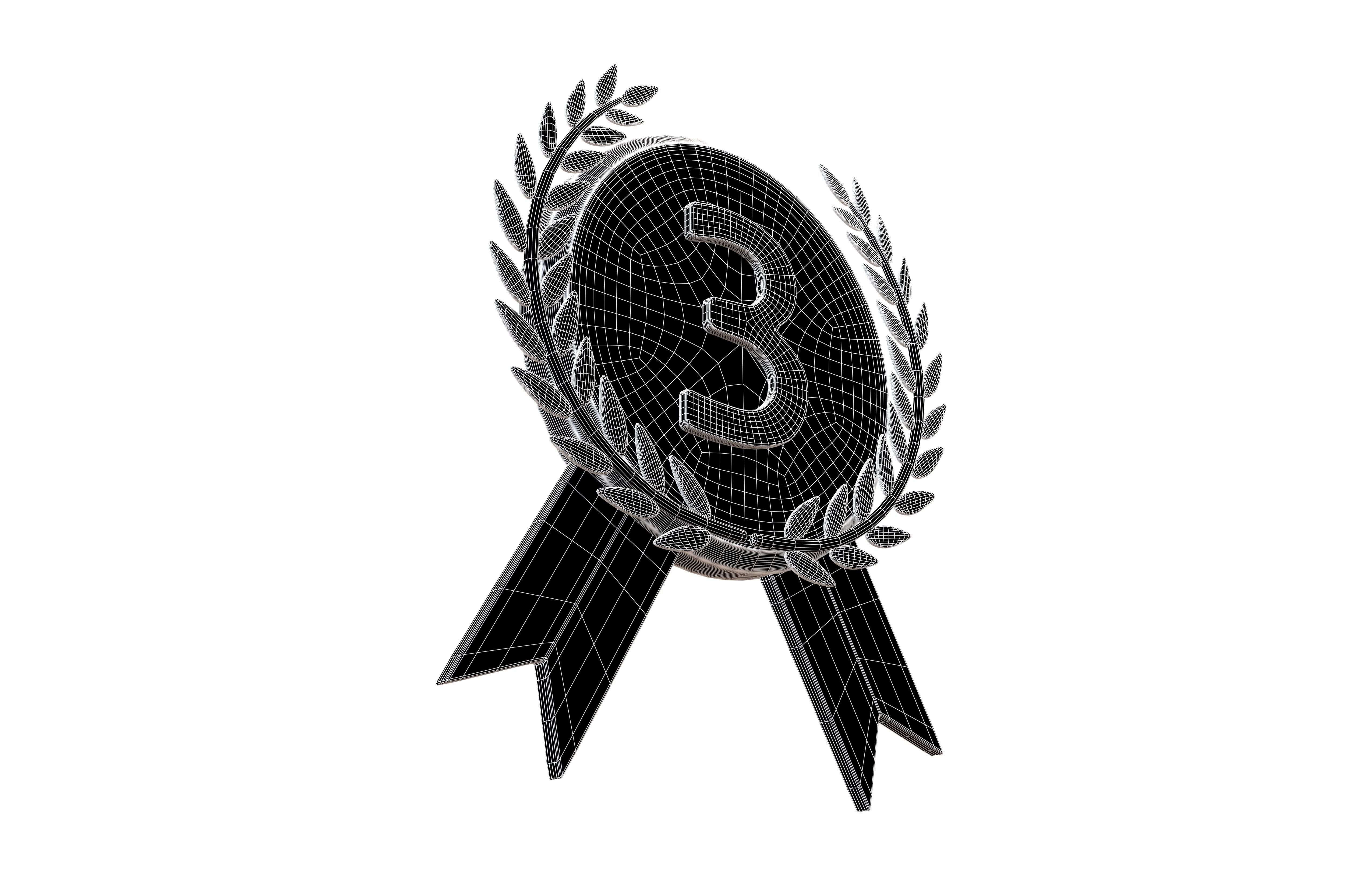 Ranking Metal V3 002 Low-poly 3D model_7