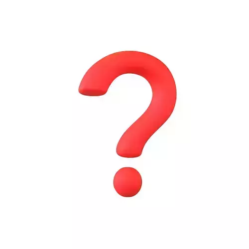 Question Mark Symbol V1 001 Low-poly 3D model