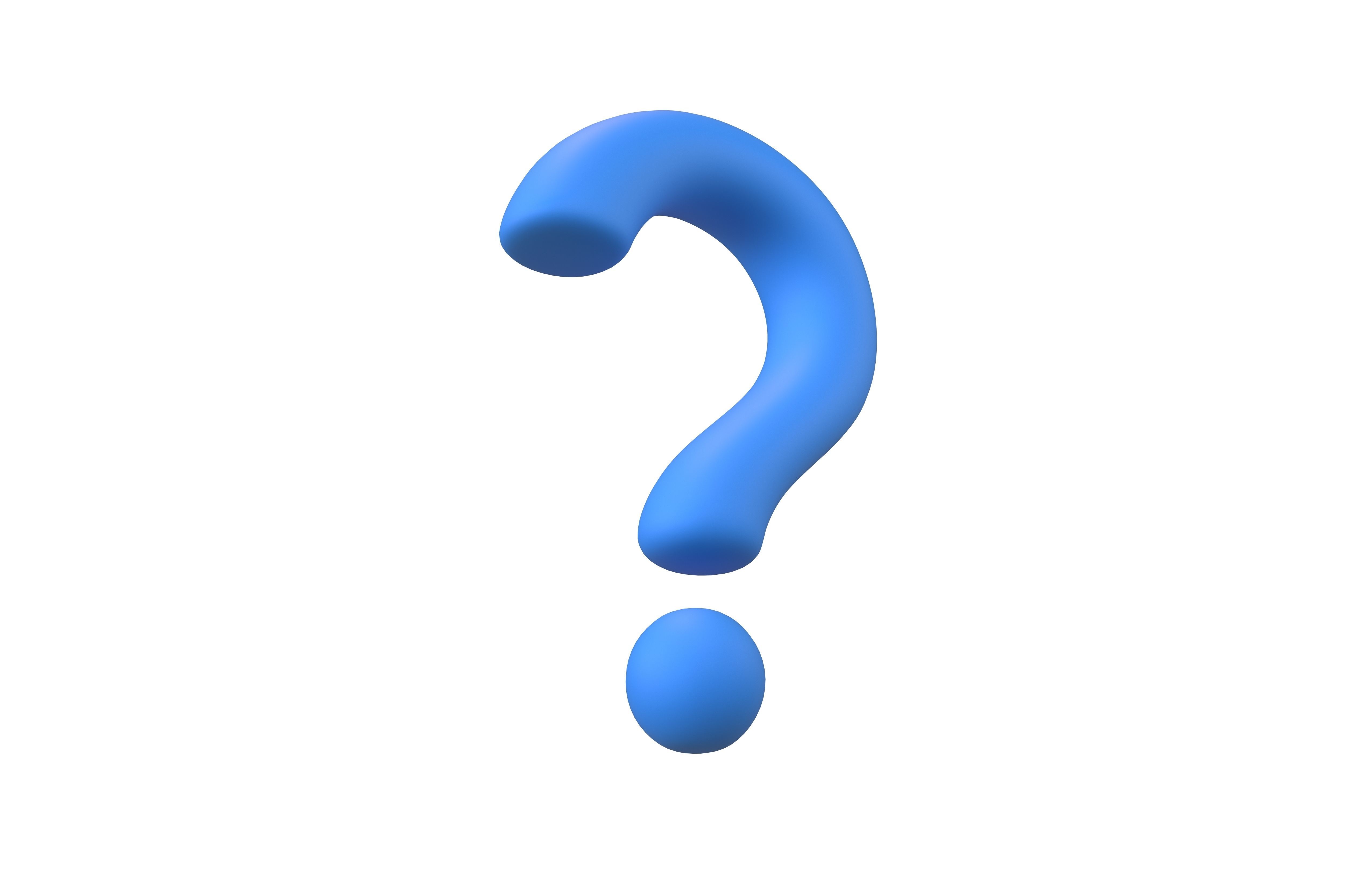 Question Mark Symbol V1 002 Low-poly 3D model_3