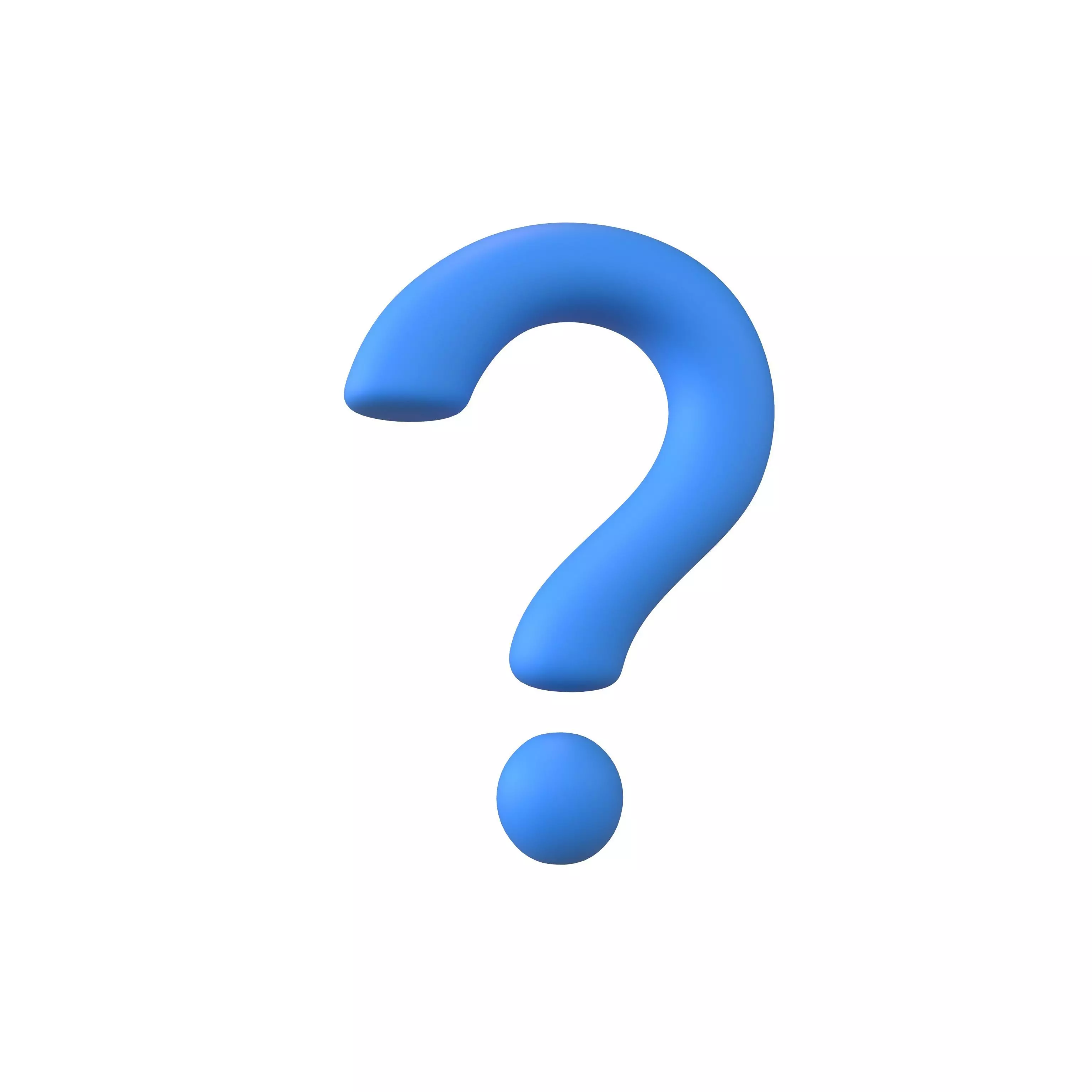 Question Mark Symbol V1 002 Low-poly 3D model_0