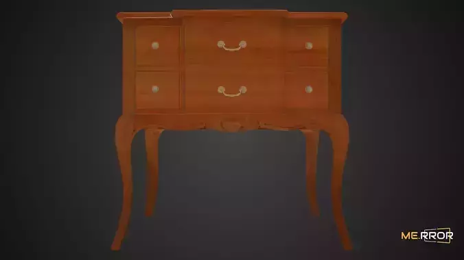 Game Ready Antique Wooden Desk 1