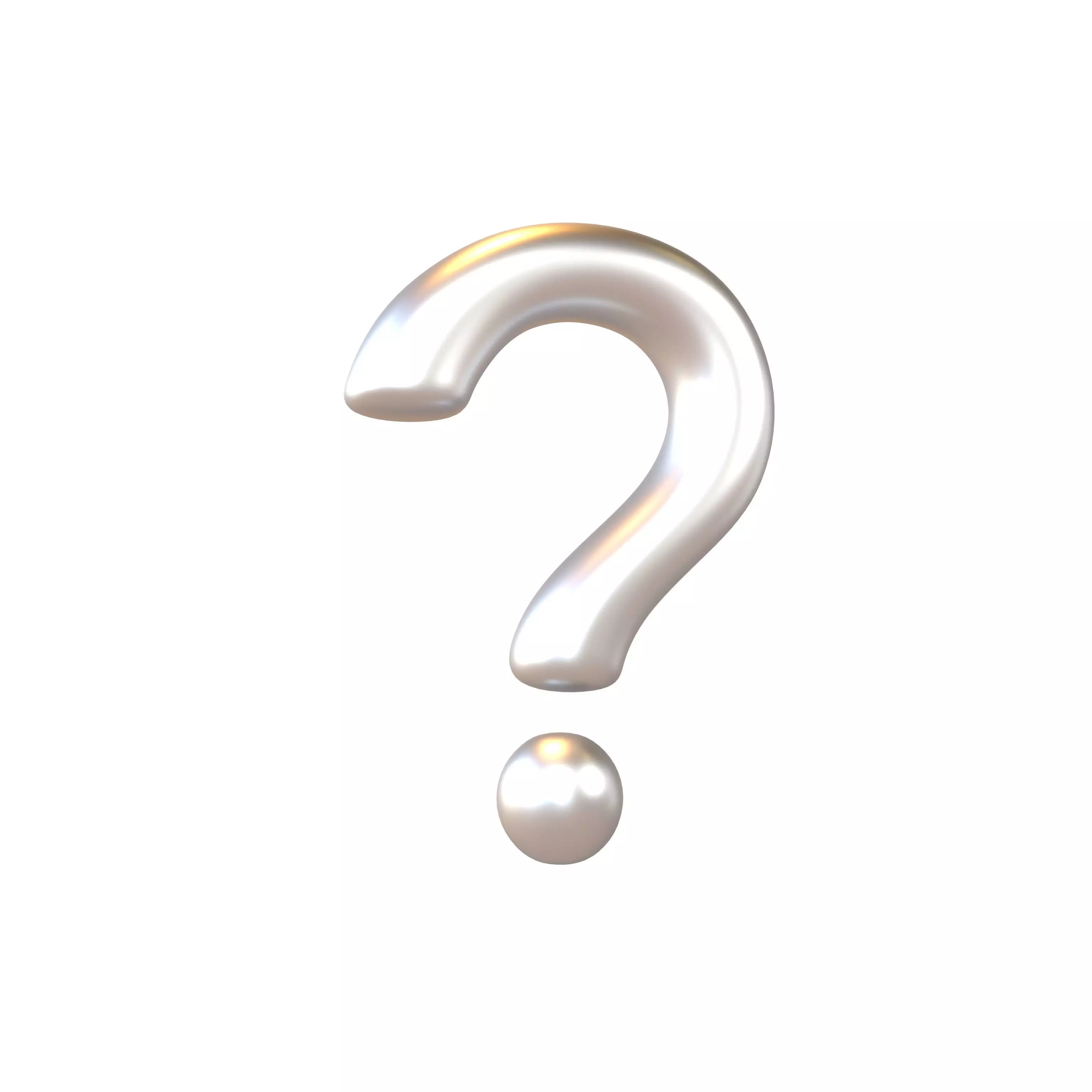 3D model Question Mark Symbol V1 008 VR / AR / low-poly | CGTrader