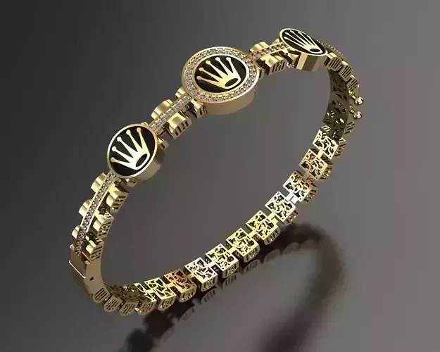 bracelet and bangle branded  3D print model