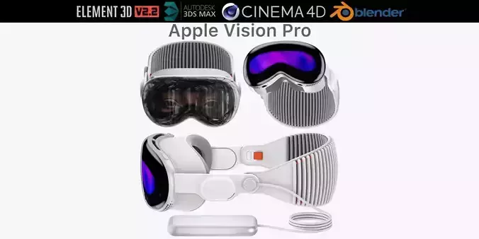 Apple Vision Pro 3D model