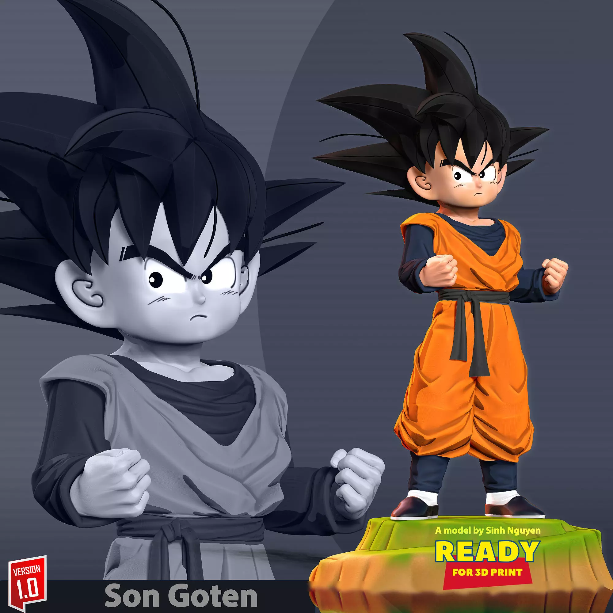 Son Goten - Dragon Ball Fanart 3D print model_0
