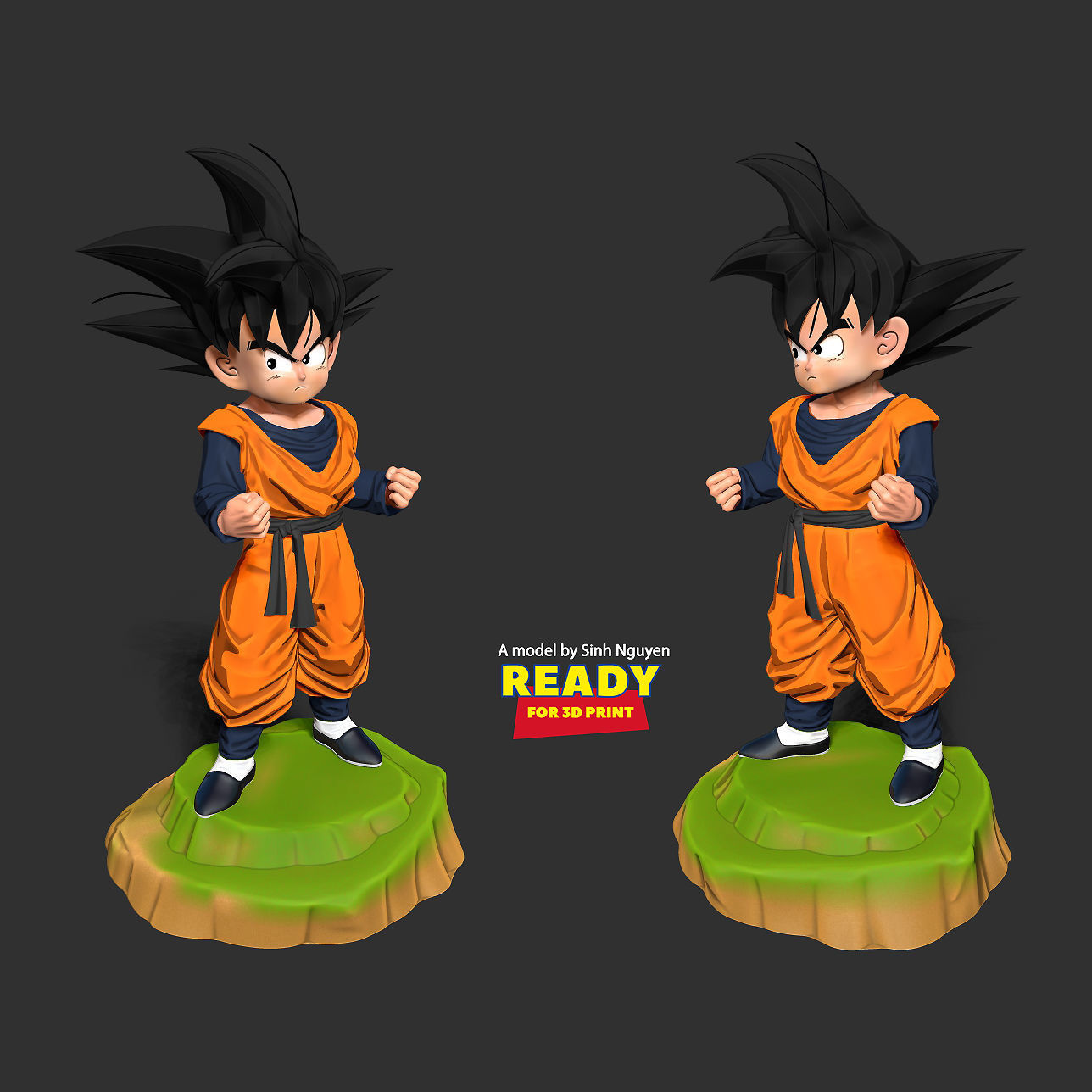 Son Goten - Dragon Ball Fanart 3D print model_3
