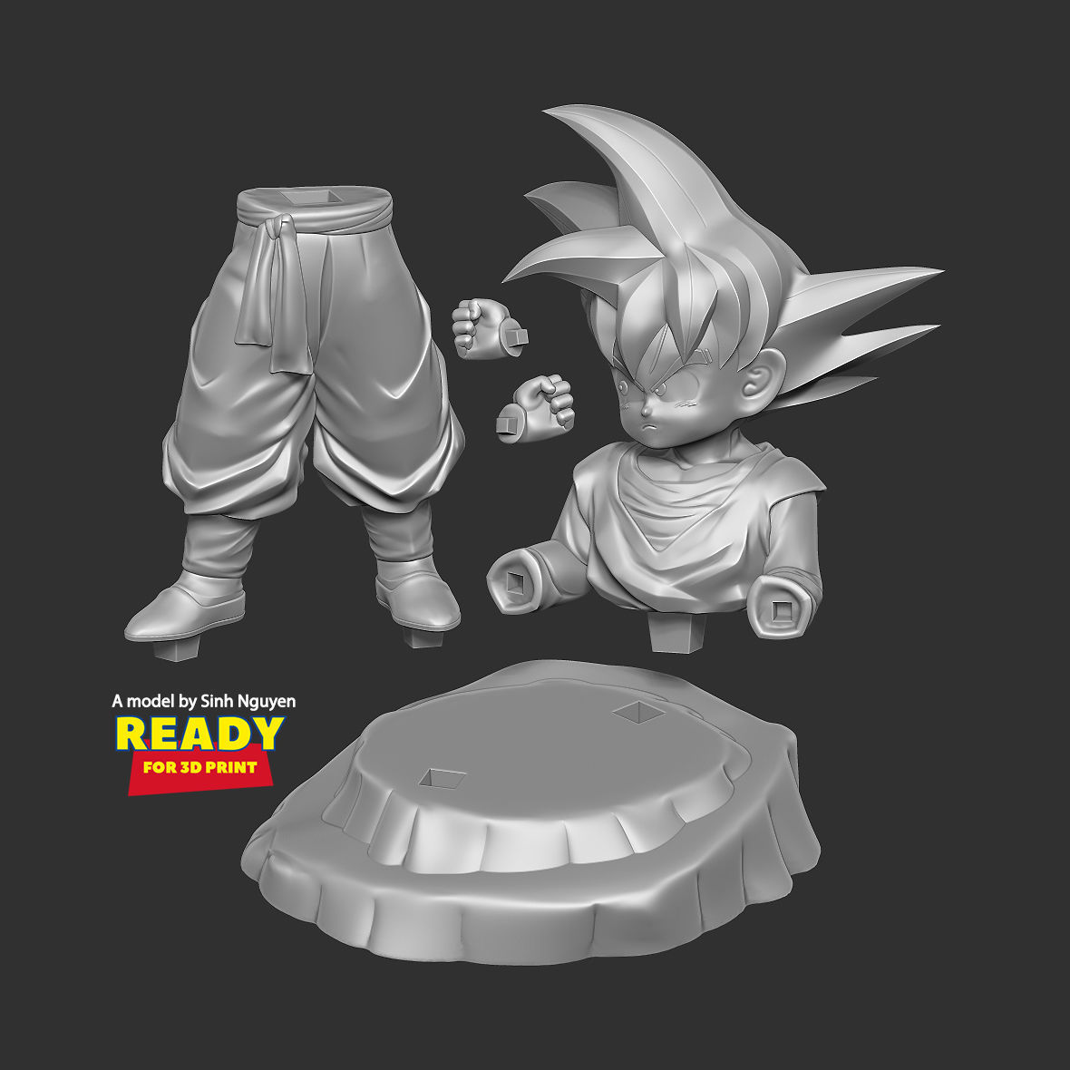 Son Goten - Dragon Ball Fanart 3D print model_2
