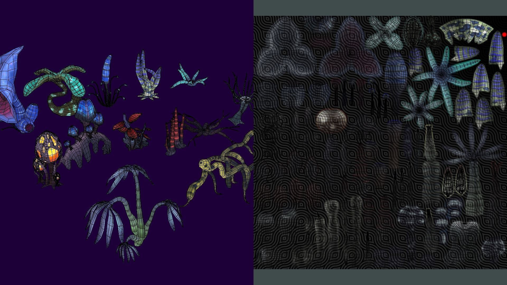 Cartoon Seaweed 11 Low-poly 3D model_5