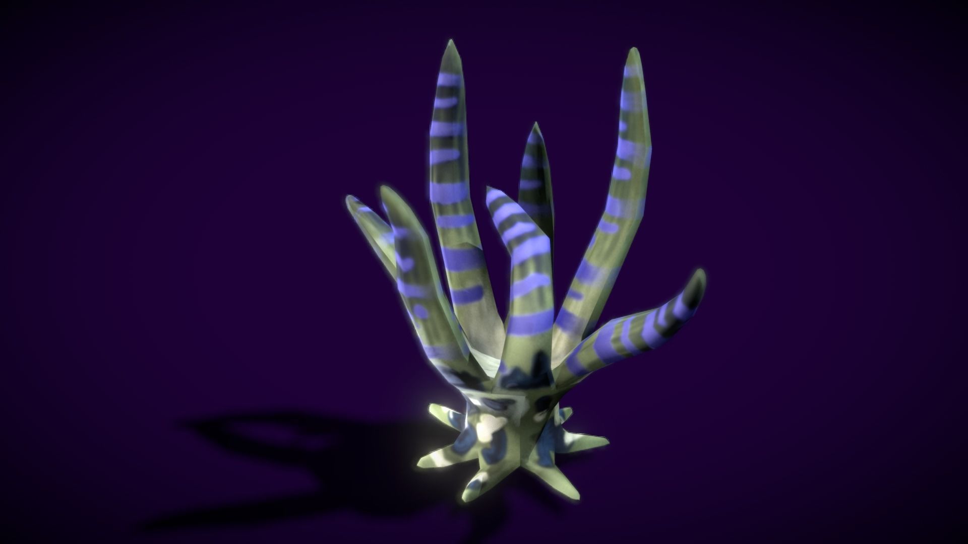 Cartoon Seaweed 11 Low-poly 3D model_10