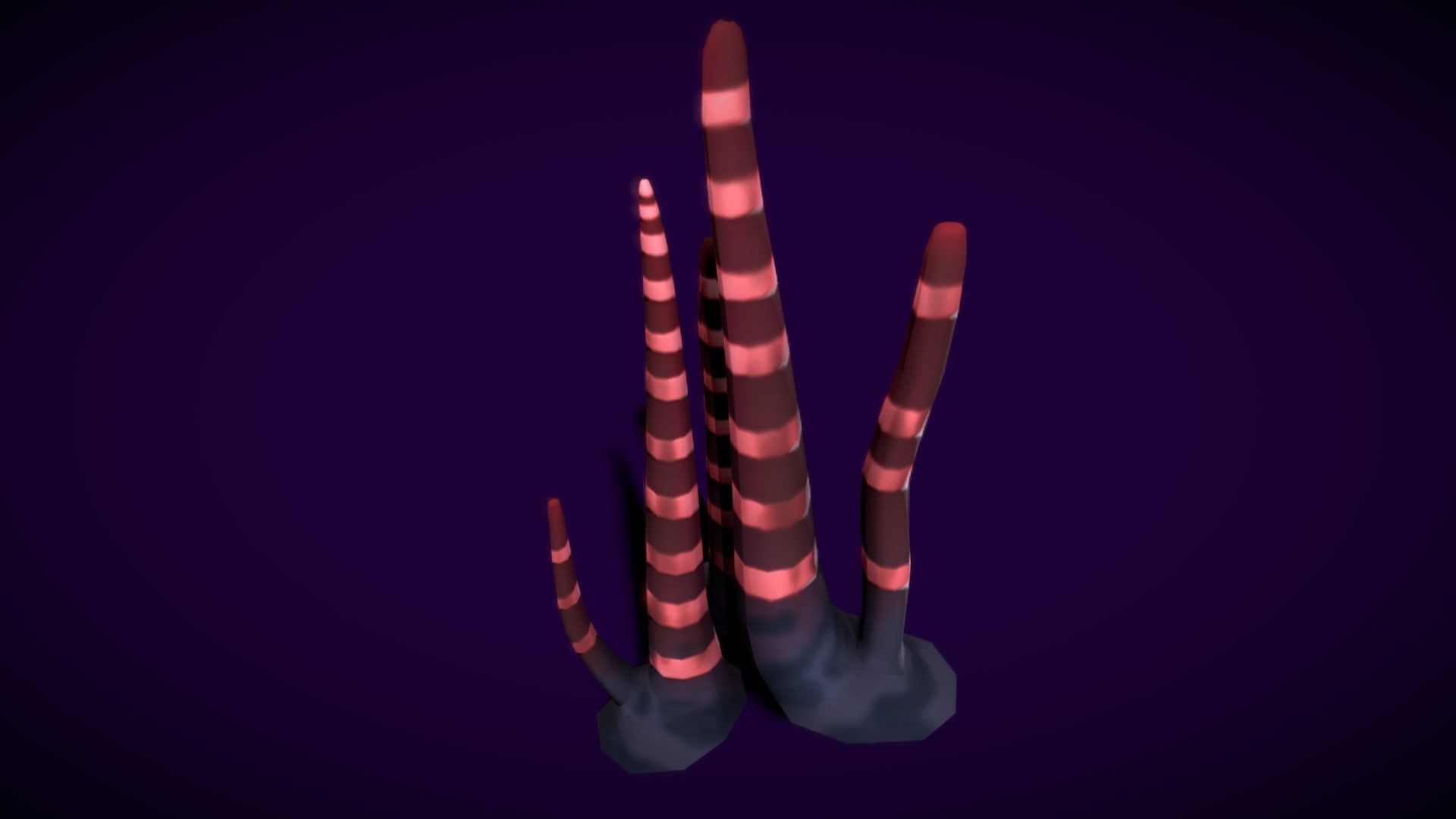 Cartoon Seaweed 11 Low-poly 3D model_15