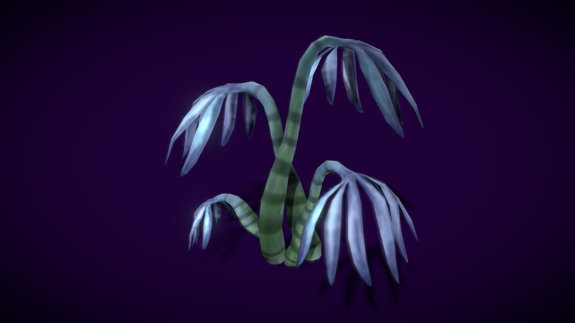 Cartoon Seaweed 11 Low-poly 3D model_19
