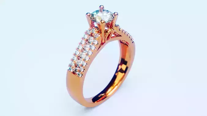 Engagement Ring 28 3D print model